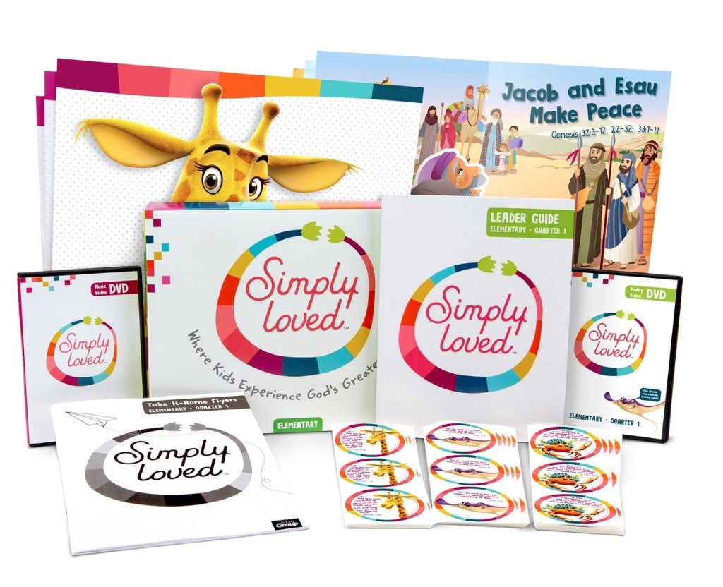 SIMPLY LOVED KIDS CHURCH SUNDAY SCHOOL CURRICULUM QTR 1 - NEW DVDs BOOK POSTERS