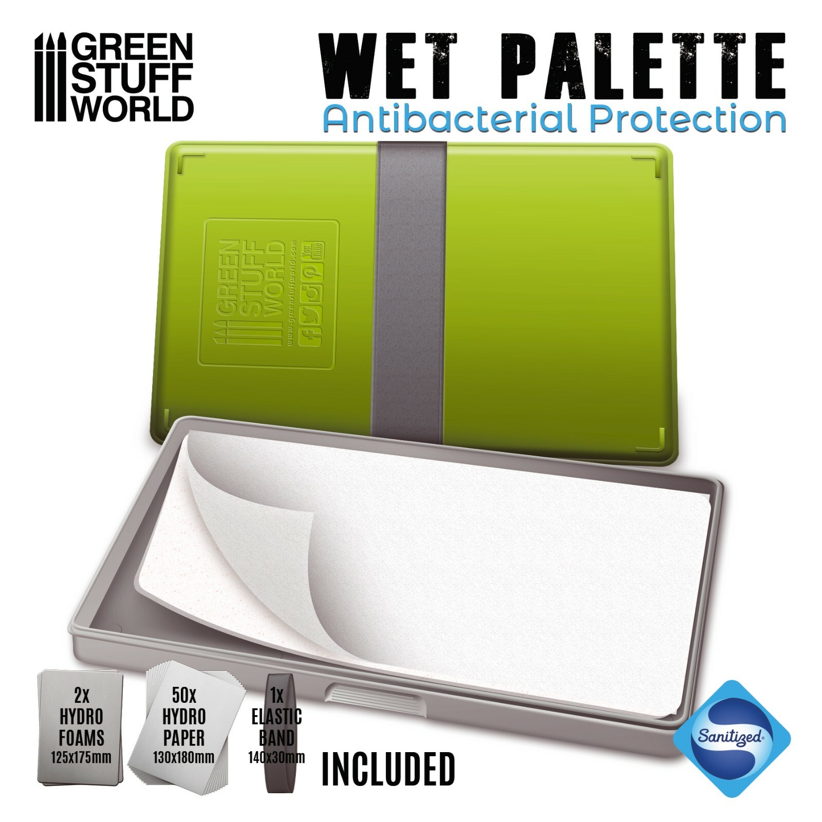 Wet Palette - for painting Brush Figures Miniature Colours