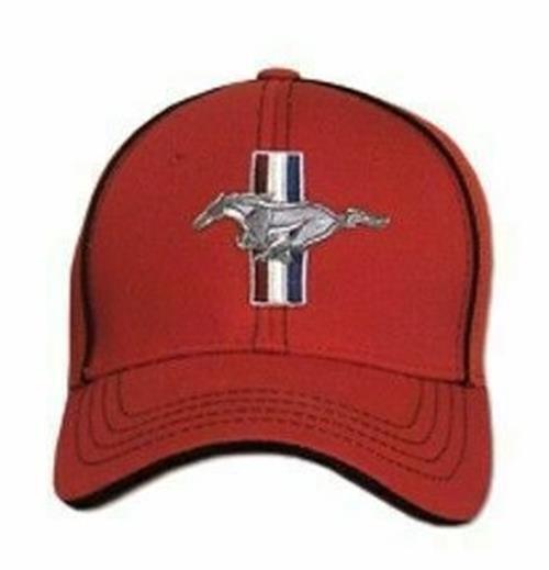 Mustang Flex Fit Hat in RED - LAST ONE! Quality Licensed Item FREE USA SHIPPING!