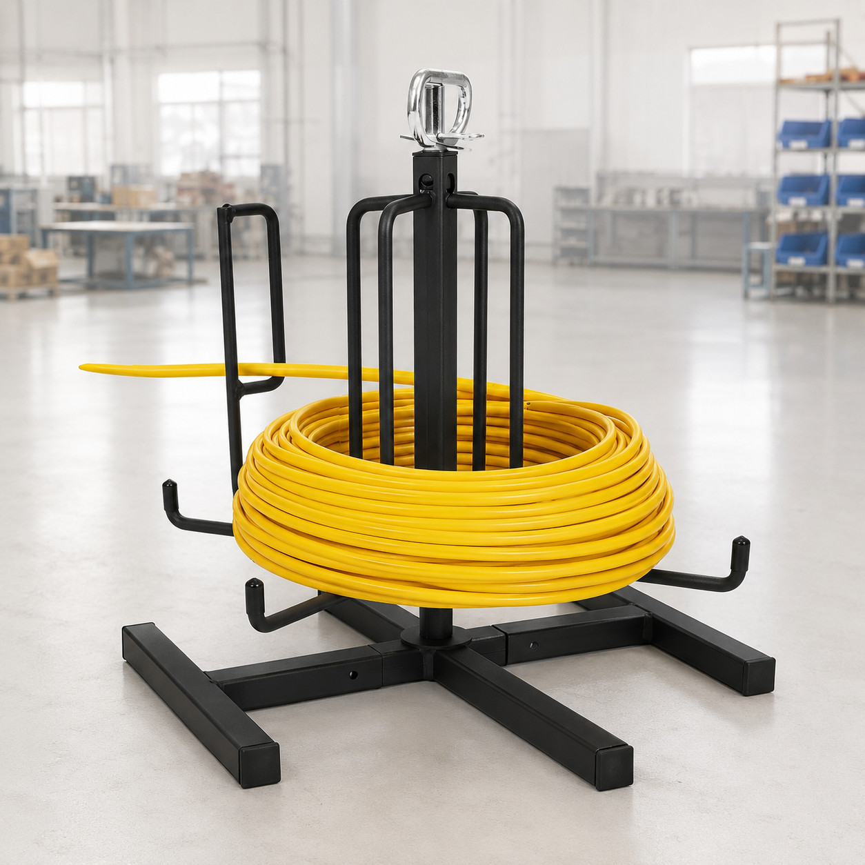 Wire De-Reeler Spool Dispenser Coil Wire Untangler Electrical Floor Stud Mounted