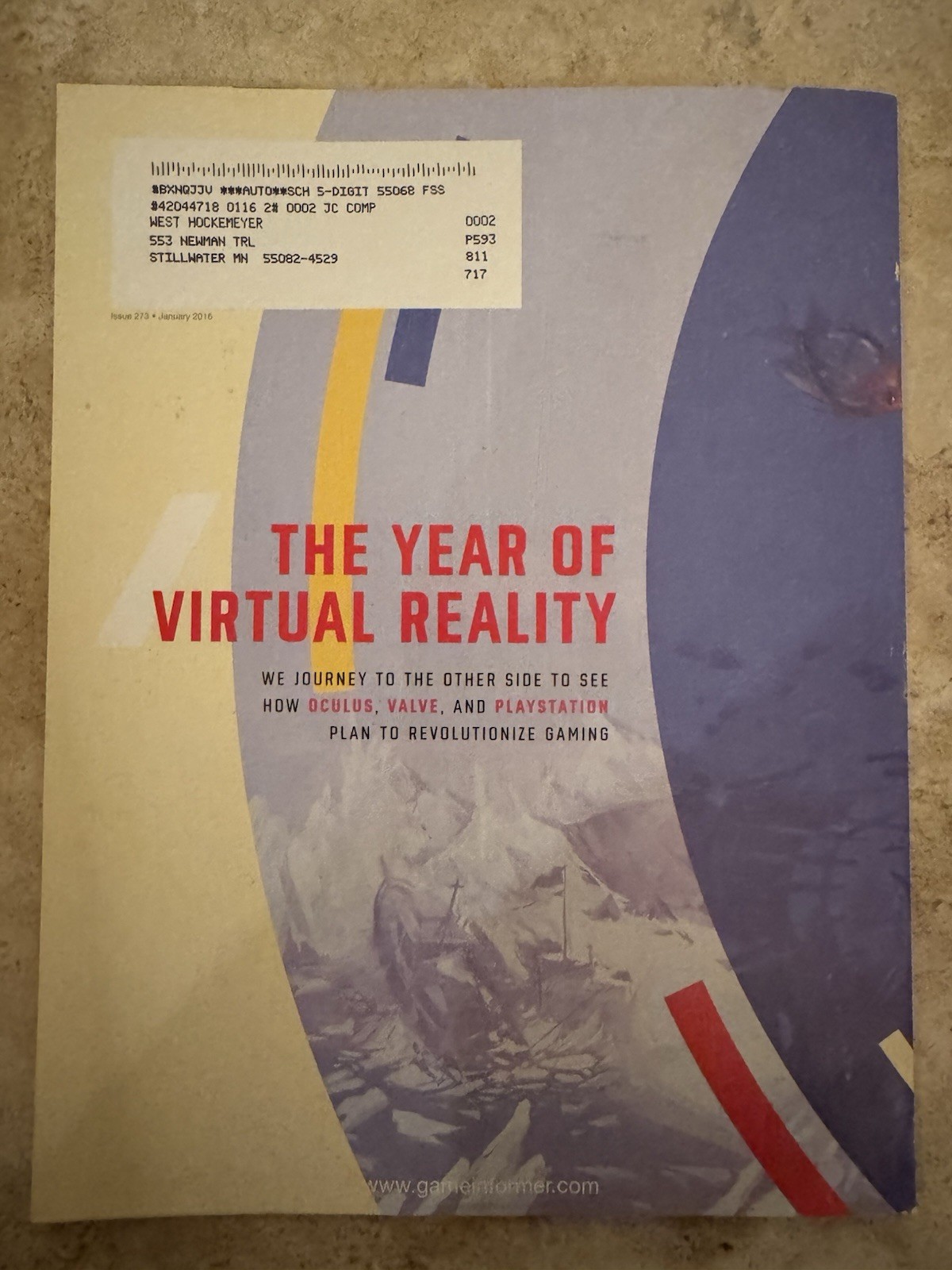 Game Informer Magazine Issue #273 January 2016 Virtual Reality
