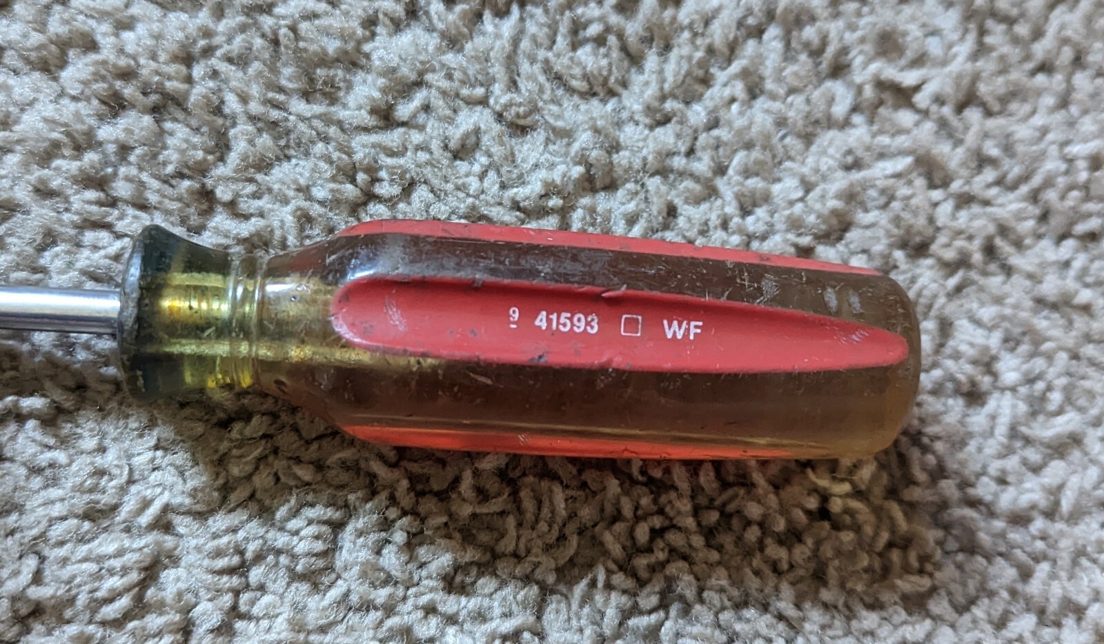 Vintage Craftsman 1/4 Sears Best Handle 41593 WF USA Slotted Screwdriver
