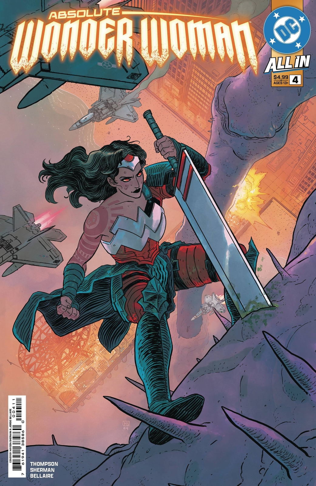 ABSOLUTE WONDER WOMAN #4 COVER A HAYDEN SHERMAN DC COMICS