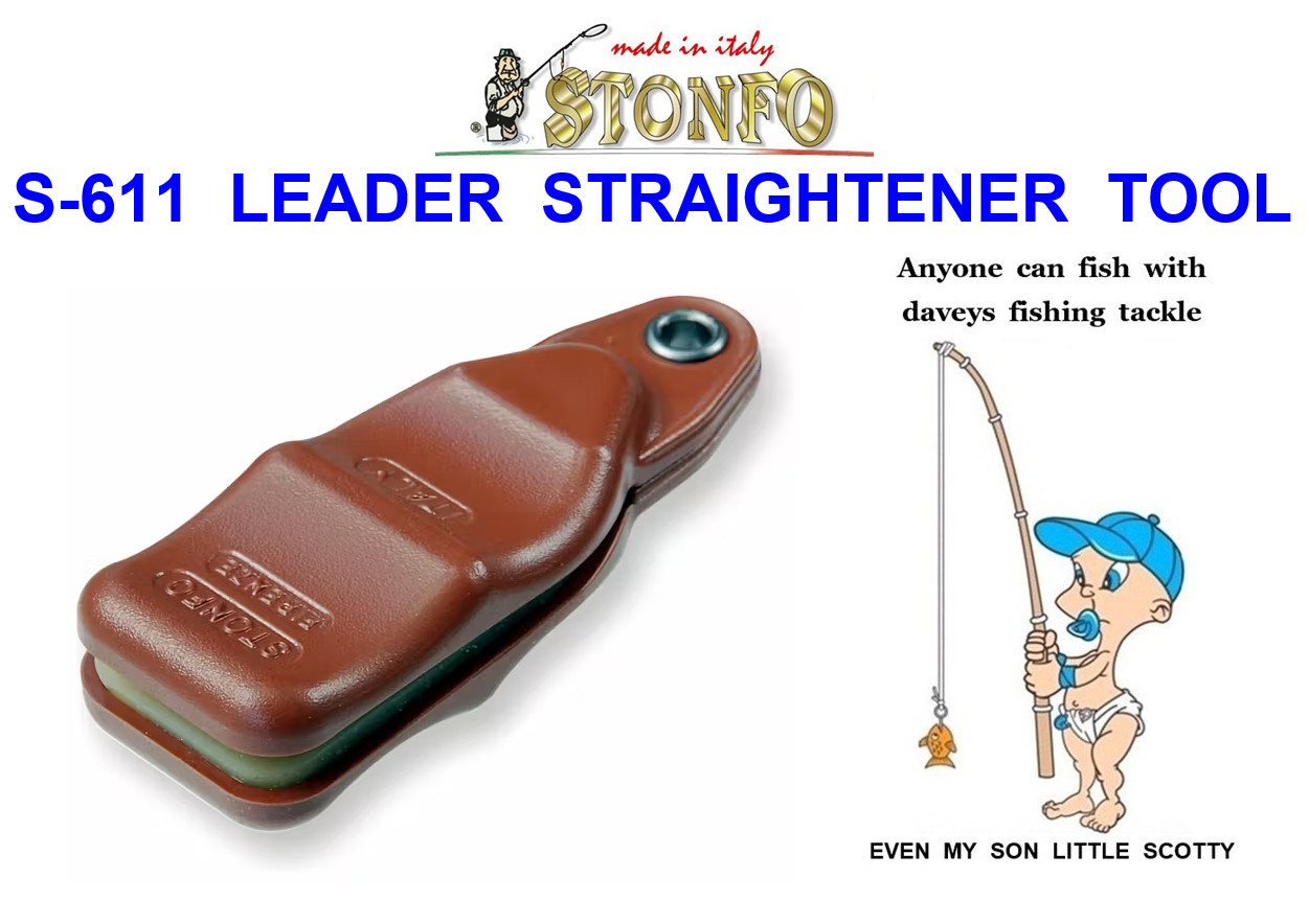 611 STONFO FLY LINE LEADER STRAIGHTENER TOOL TROUT FLY ROD REEL FISHING TACKLE