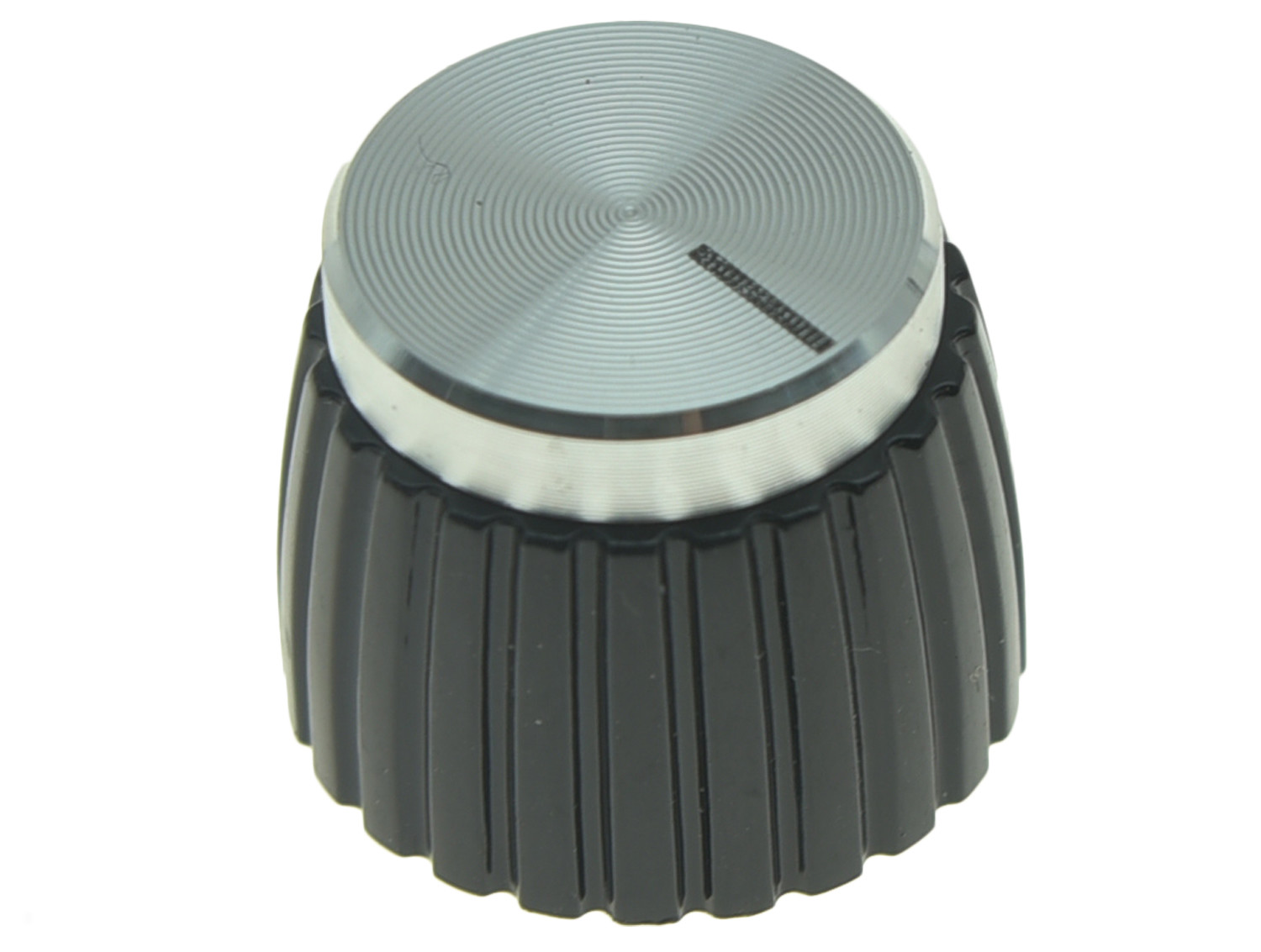 20x Guitar AMP Amplifier Knobs Black w/ Silver Cap Push on Knob fits Marshall