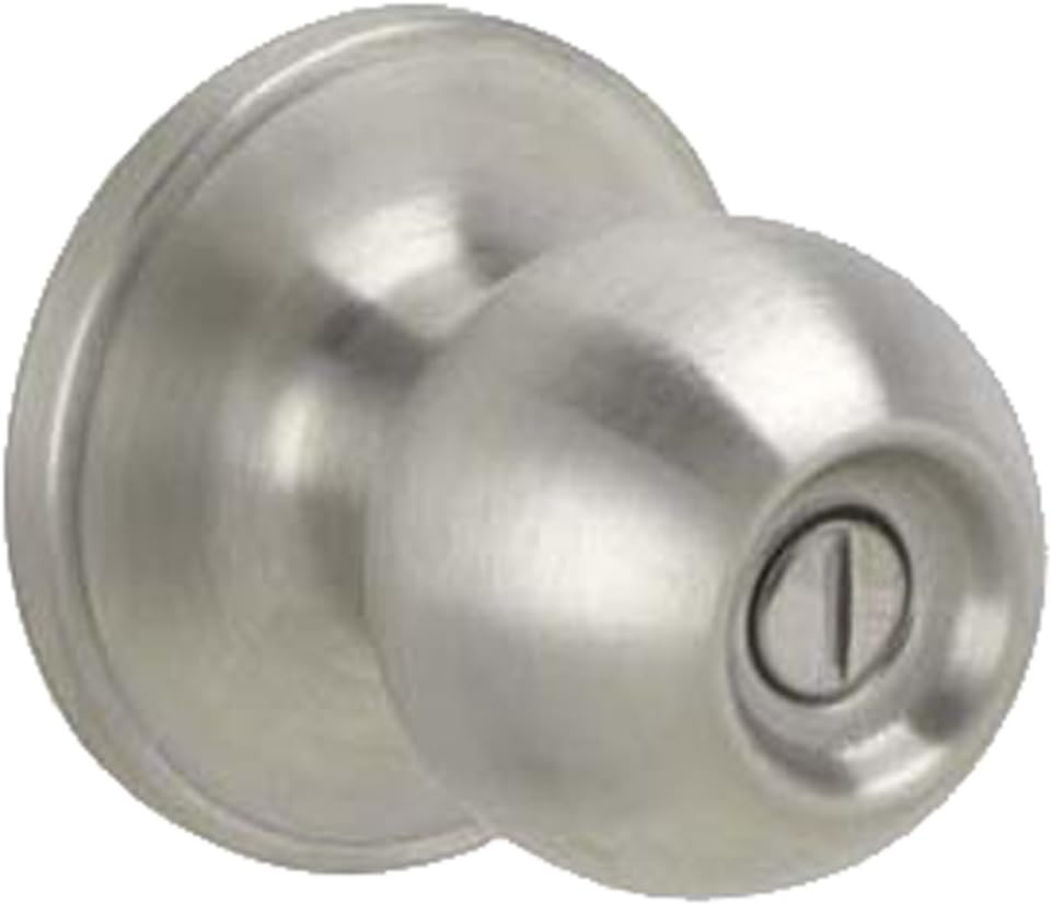 (Lot of 5) Schlage Corona Door Knob, Privacy Lock, Satin Nickel, J40 CNA 619