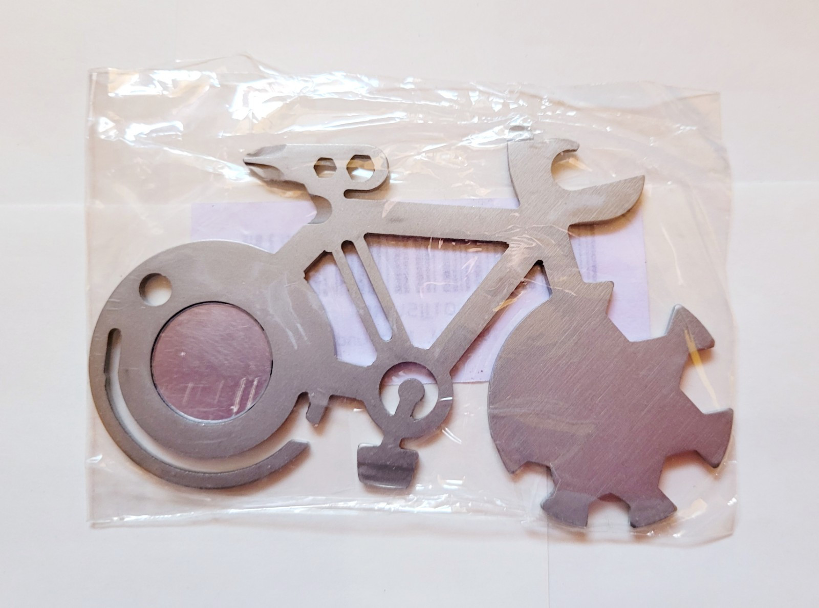 10 in 1 Multitool Card Bicycle Shape Carry Pocket Tool Keychain New Free Shipp