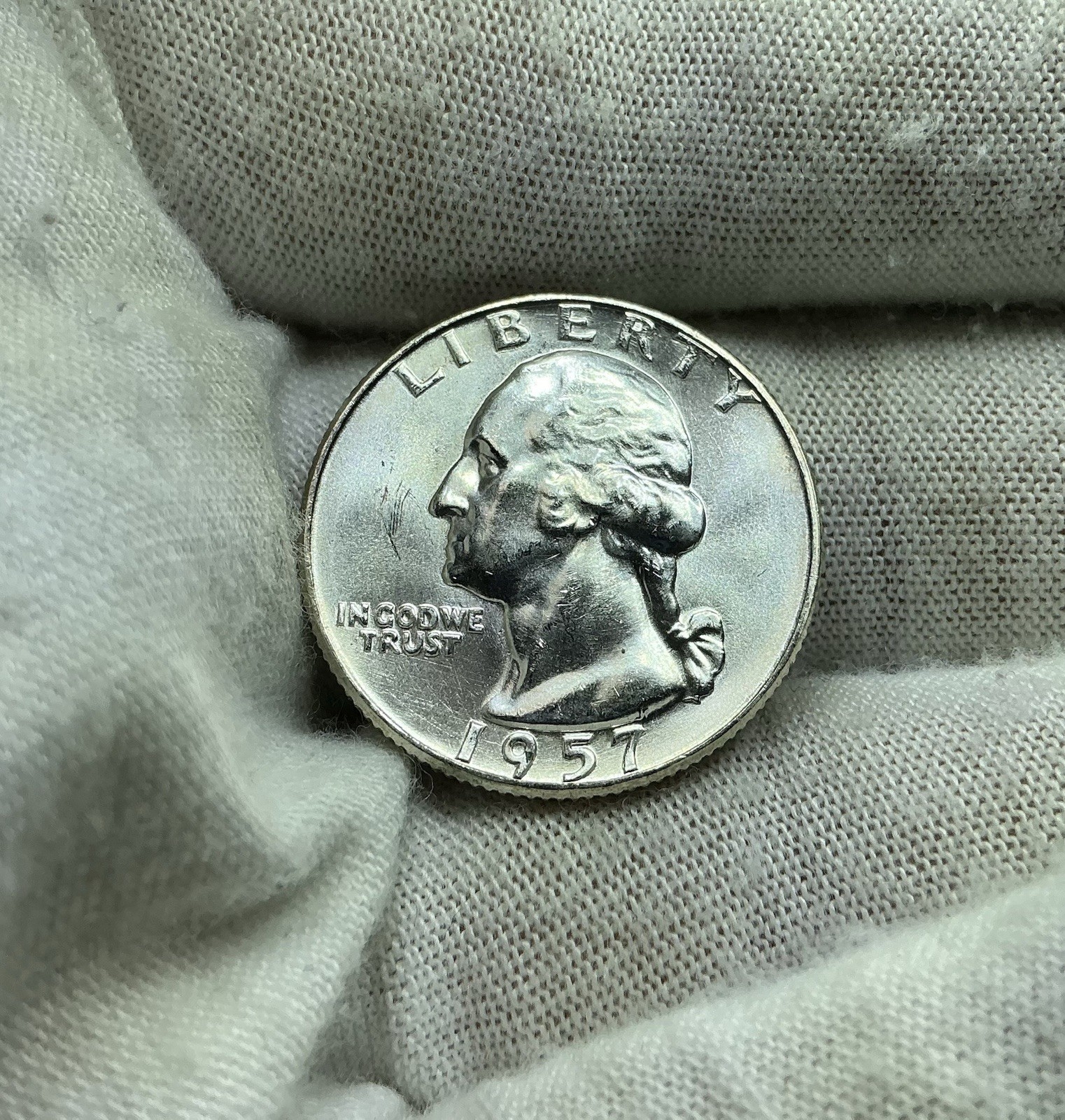 1957 D Washington Quarter * 90% Silver * Q217