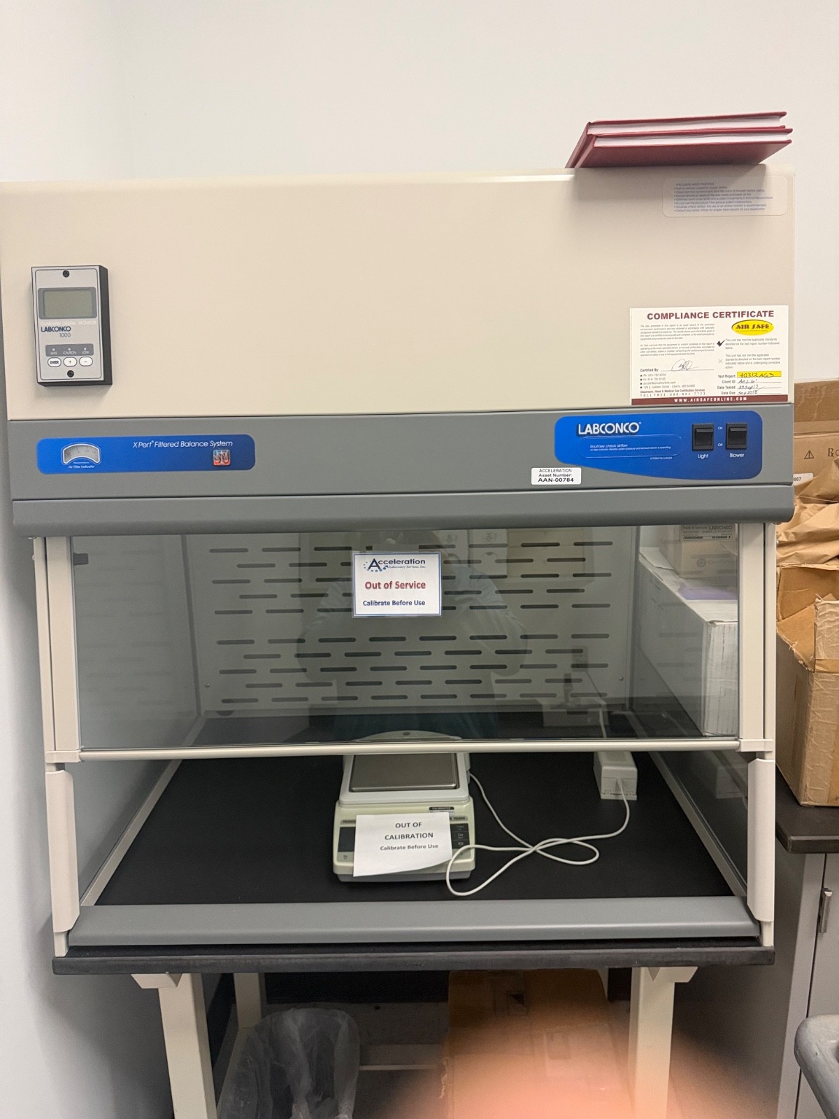 Labconco Xpert Filtered Balance Enclosure Workstation TESTED