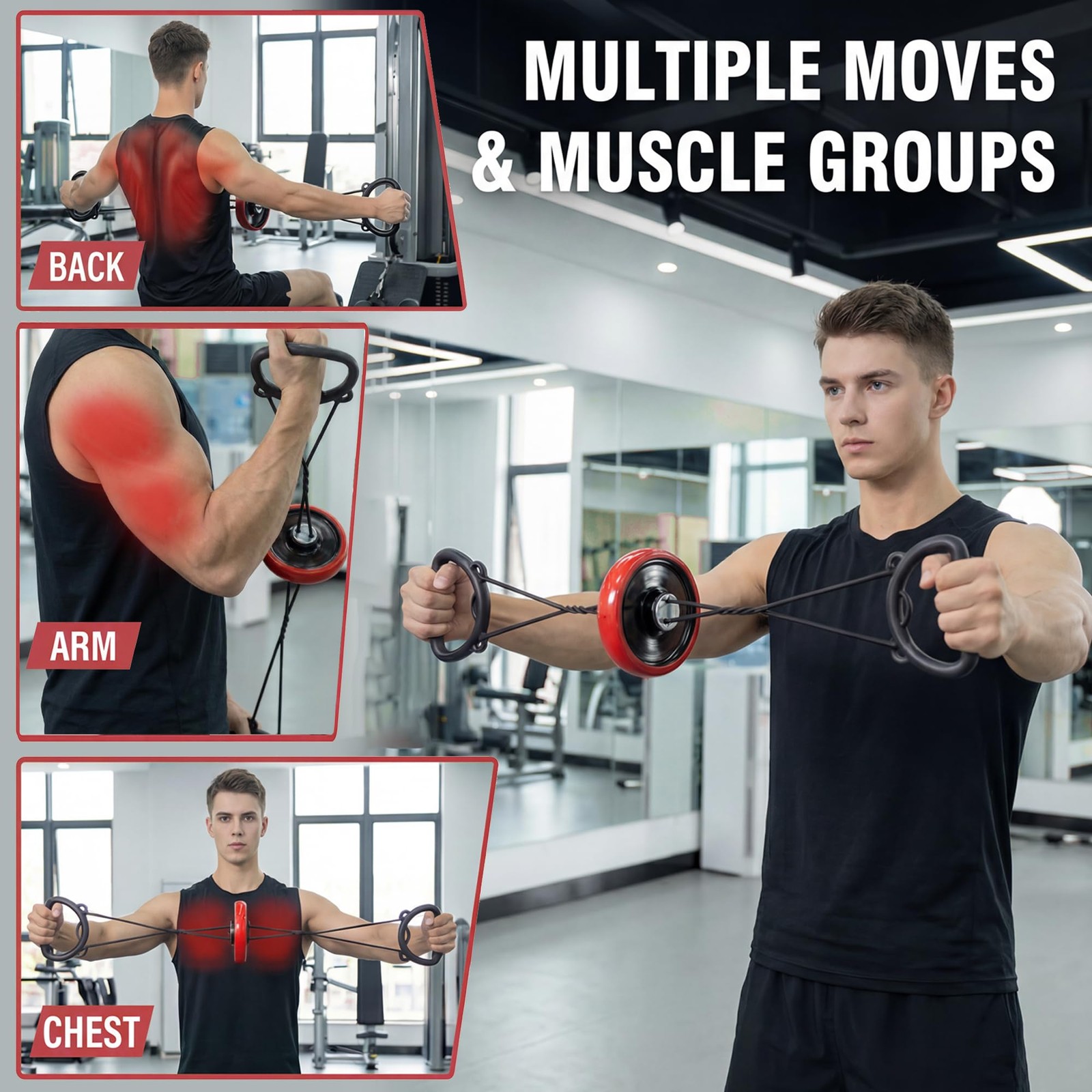 Fun Family Workout Challenges,Shoulder Stretch Rotate Resistance Bands with H...