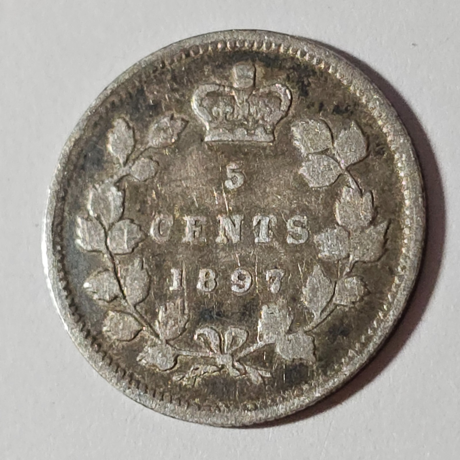 1897 - NARROW 8 - Canada 5 five cents - LOW COMBINED SHIP - C5-399