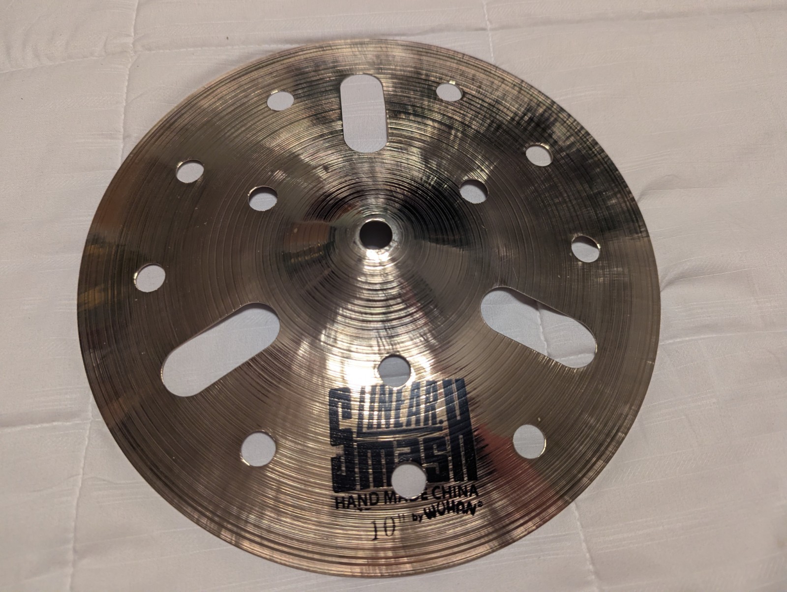 Wuhan 10 Inch Linear Smash Cymbal W/2 Cymbal Felts ( New )