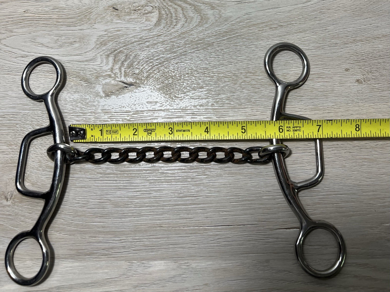 5.5” Coronet Gag Sweet Iron Chain Mouth Western Barrel Racing Horse Bit Tack