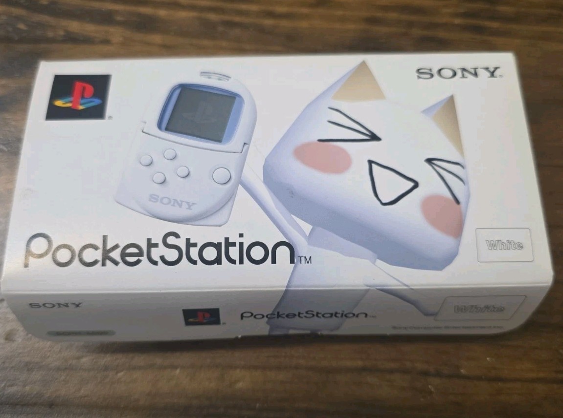 Sony PocketStation PS White SCPH-4000 BOX and Manual Japan Only NO DEVICE