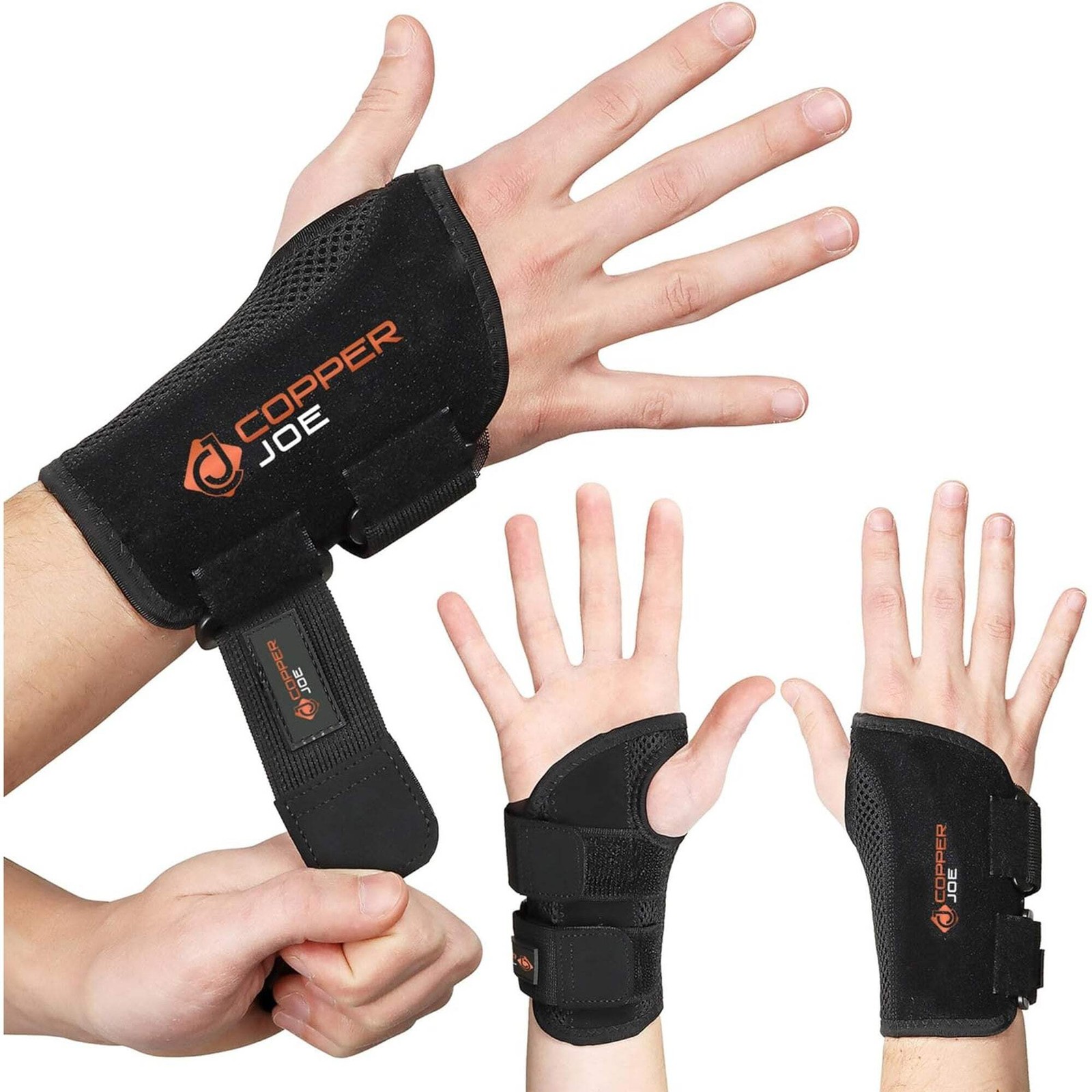 Copper Joe Wrist Brace Copper Carpal Tunnel Arthritis Tendonitis Men Women