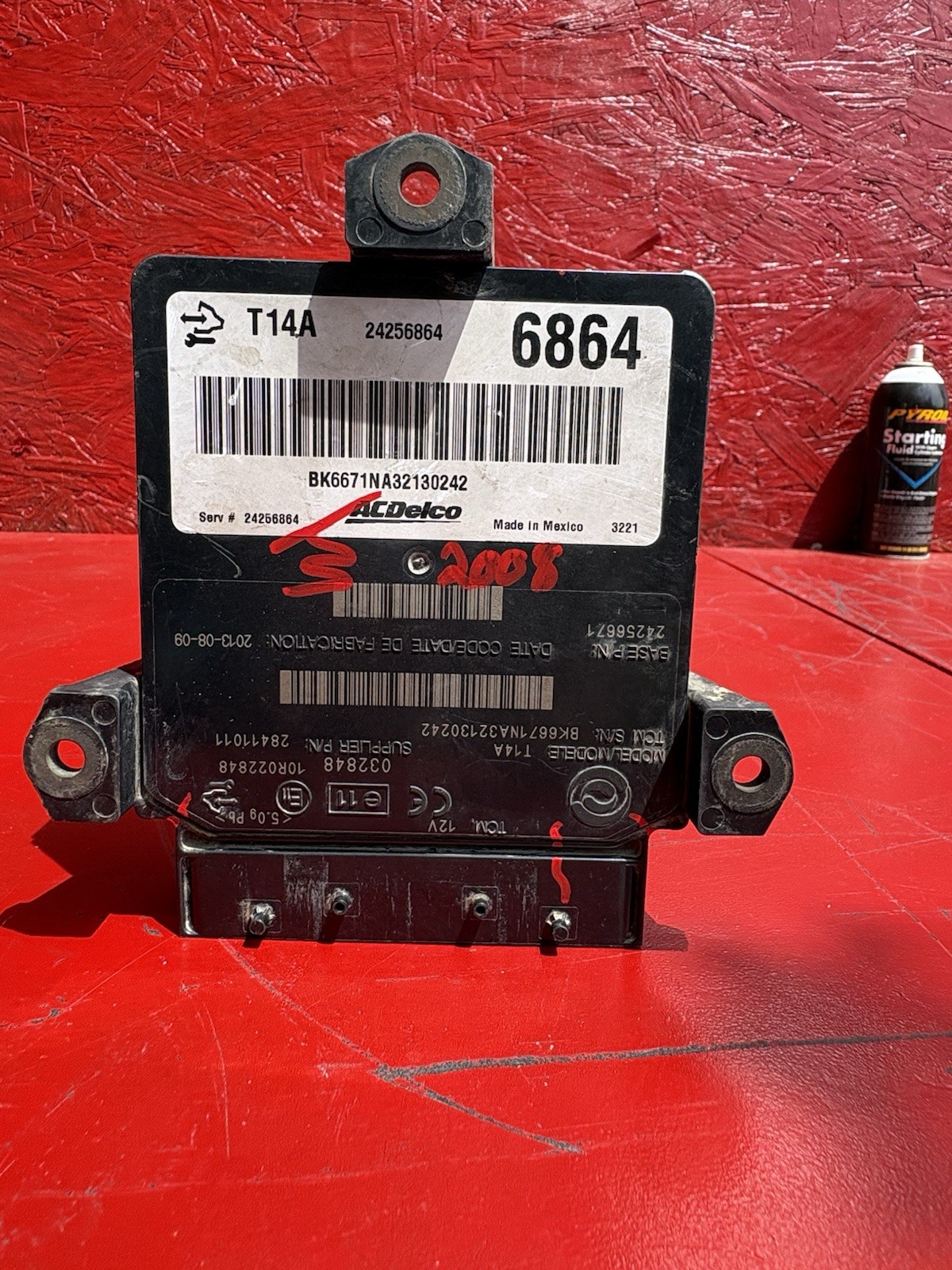 06-08 SILVERADO SIERRA ALLISON TRANSMISSION CONTROL MODULE UNIT TCU 24256864 OEM