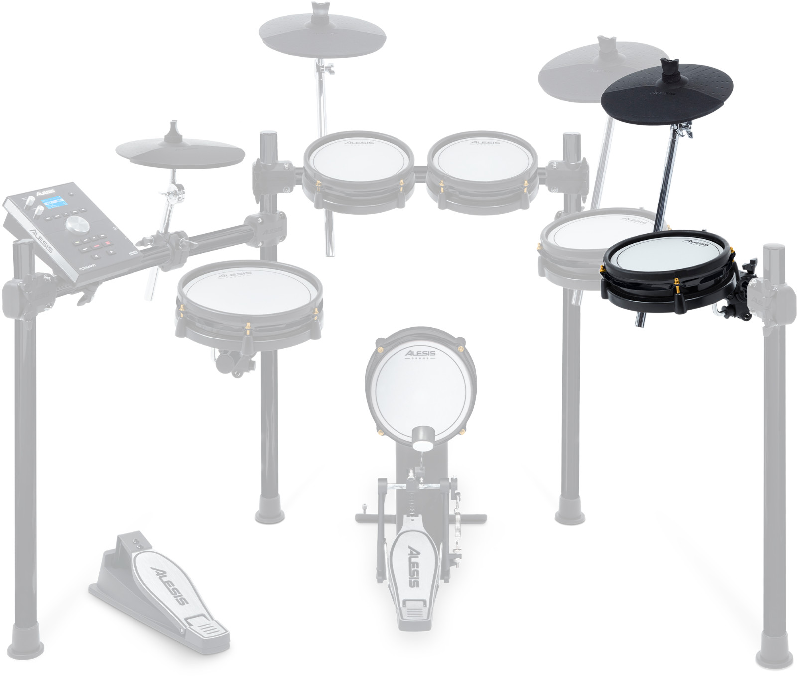 Alesis Drums Command SE Expansion Pack - 8" Pad, Choke Cymbal, 21" Arm