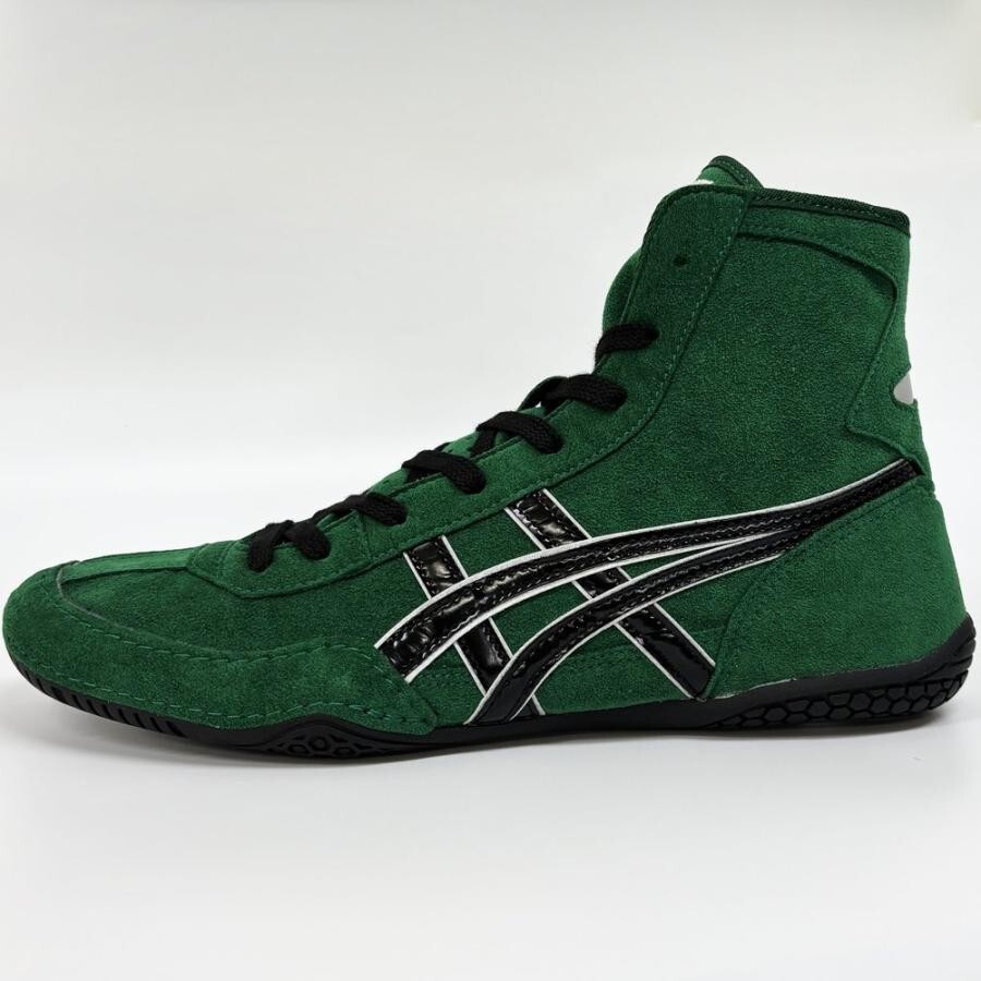 ASICS Wrestling Boxing Shoes EX-EO (Successor to TWR900) Green x Black x Silver