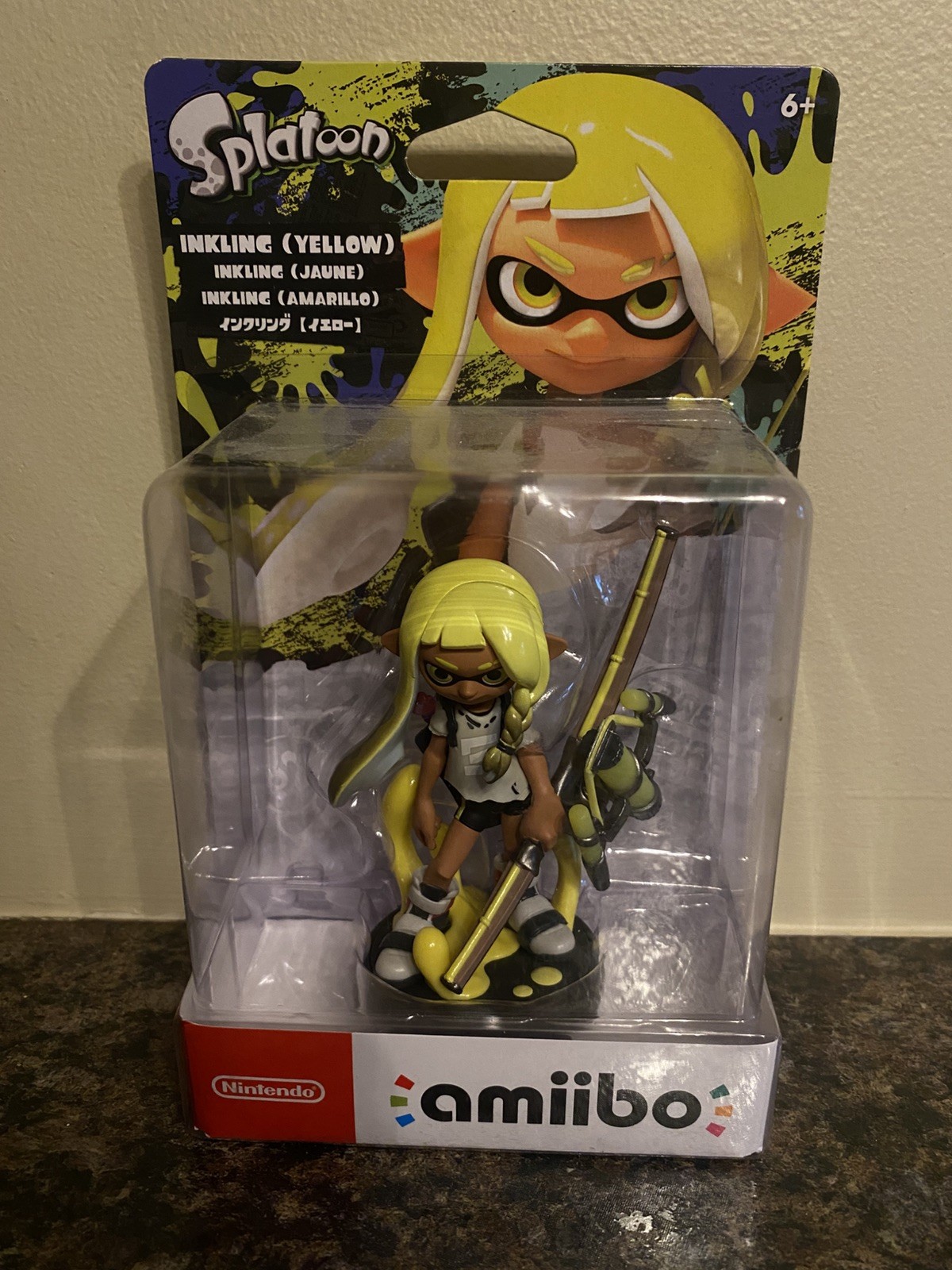 Yellow Inkling Splatoon 3 Amiibo. Brand New, Factory Sealed