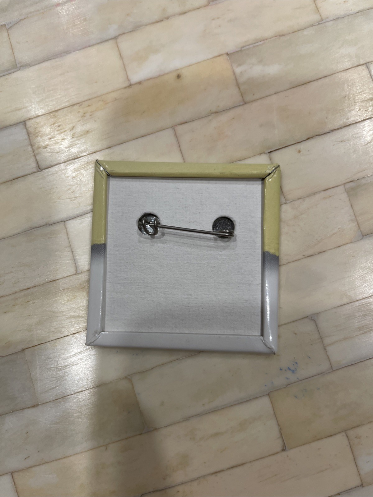 Vintage Apple Computer Employee Pin Back Button, Mac Power Through It Macintosh