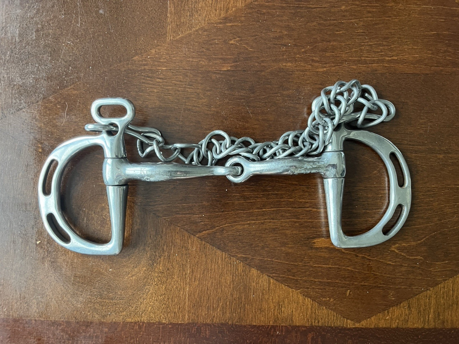 Korsteel 5" Kimberwicke Single-Jointed Snaffle with Curb Chain