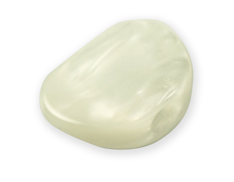 NEW - Large Tuning Machine Buttons For Gotoh (6) - WHITE PEARLOID