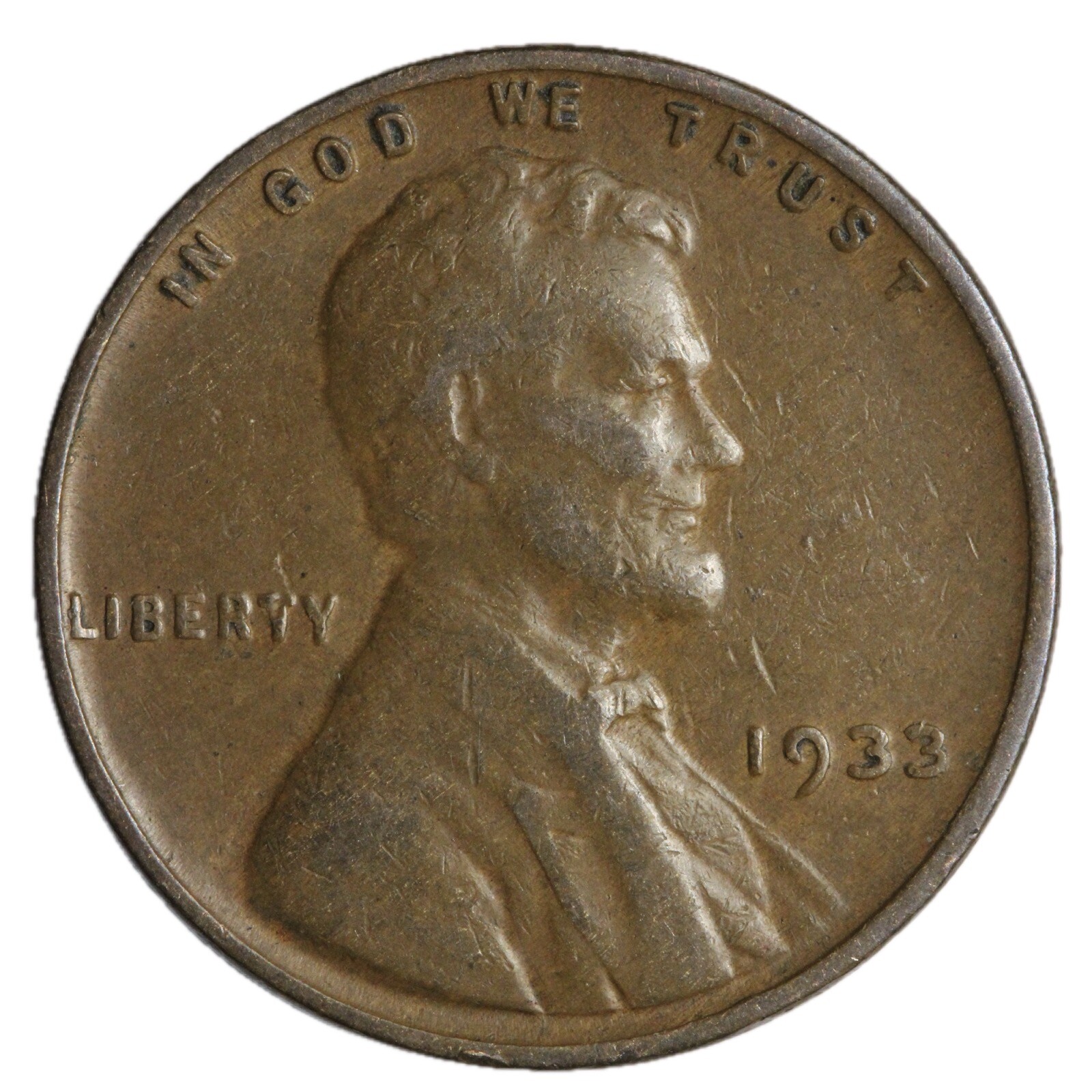 1933 Lincoln Wheat Cent Penny F/VF Complete Your Album!!