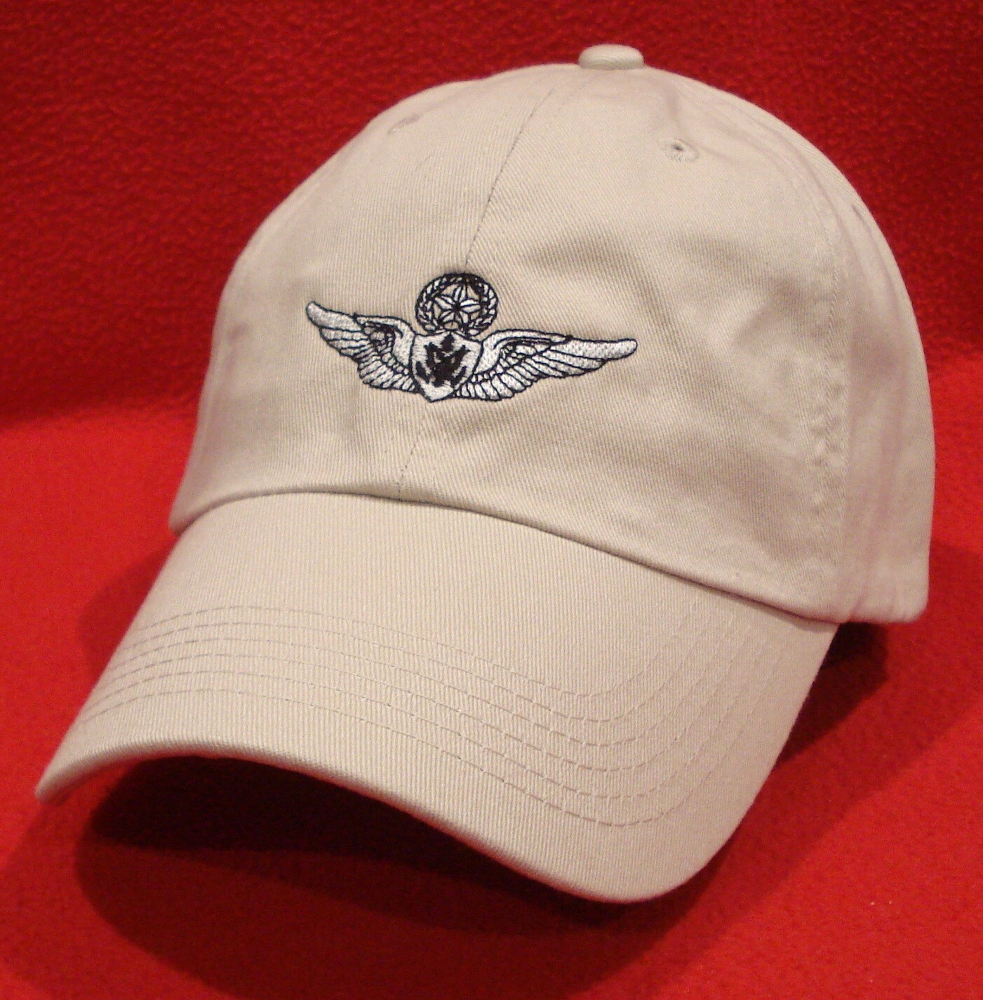 ARMY MASTER AIRCREW Wings Ball Cap, STONE/TAN low-profile embroidered hat