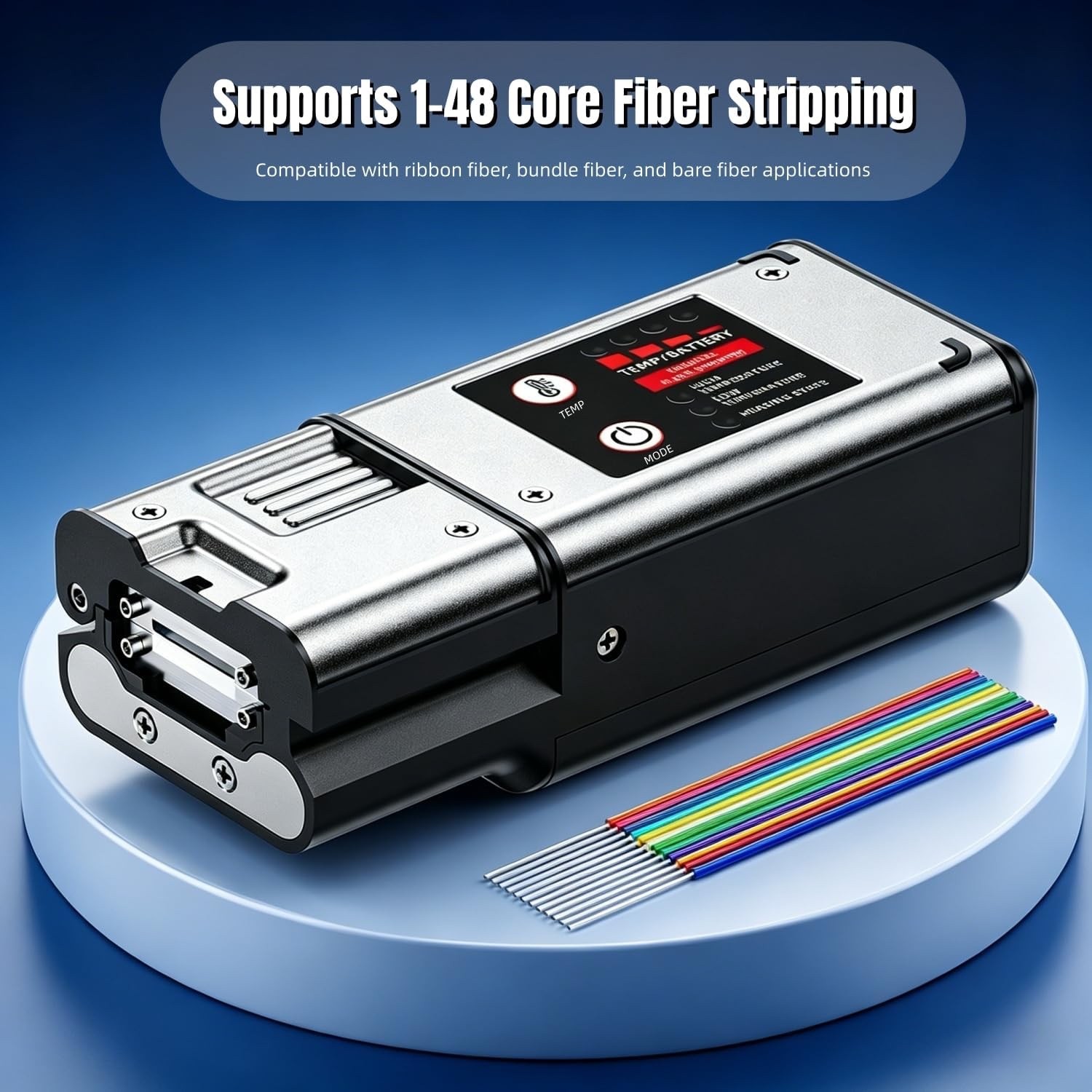 Fiber Optic Thermal Stripper – Multi-Fiber Ribbon Stripping Tool 8-Level Control
