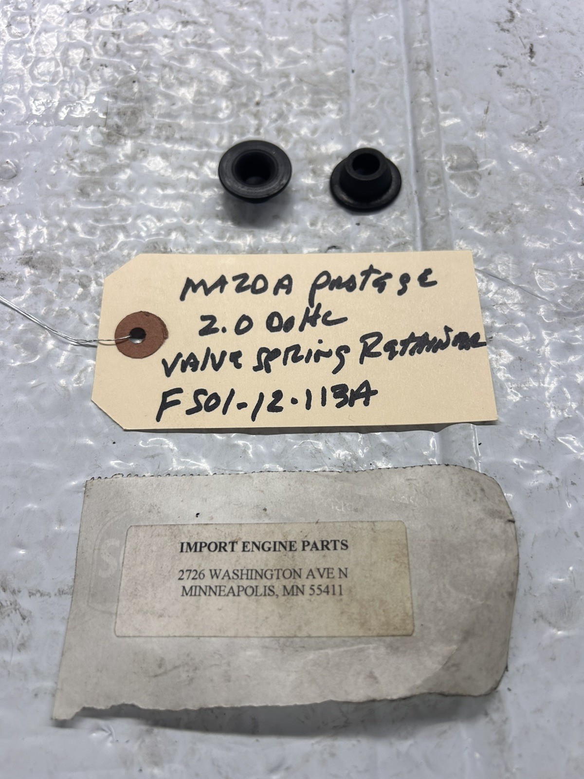 VALVE SPRING RETAINER *USED* FITS MAZDA 626 1991c FS DOHC 1993-2002 FS01-12-113A