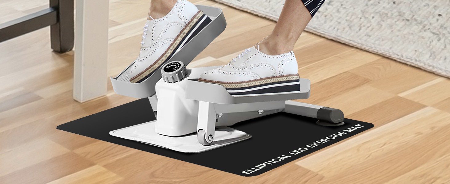 Under Desk Elliptical Mat - Non-Slip Exercise Equient for Bike,