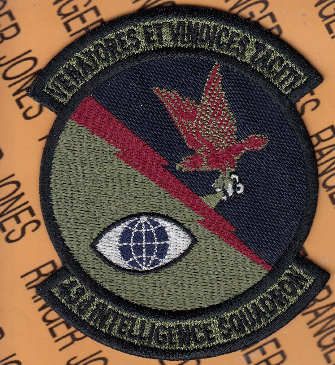 USAF Air Force 43rd Intelligence Sq IS ~3.75" patch c/e