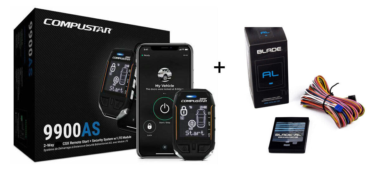 Compustar CSX9900AS 2-Way CSX Remote Start + Security, Drone Module, BLADE-AL