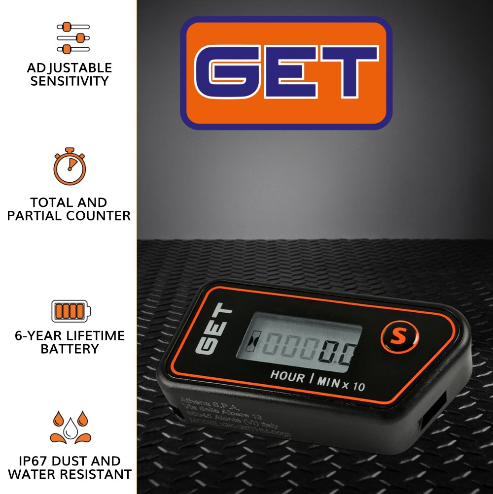 GET GK-GETHM-0001 Smart SOS Wireless Hour Meter & Crash Alert System