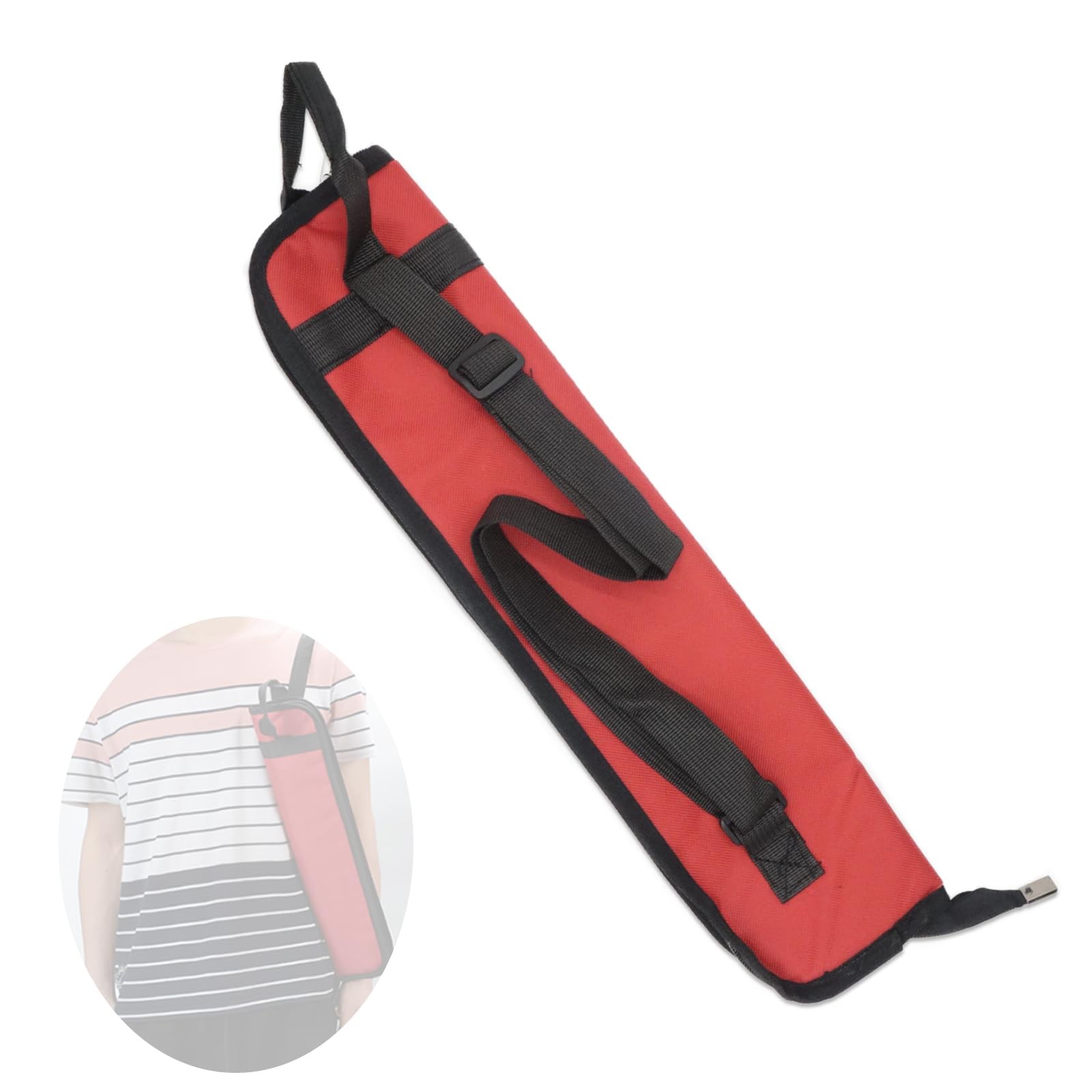 Drum Stick Bag - Portable Drumstick Holder with Hooks for Hanging, Storage Case