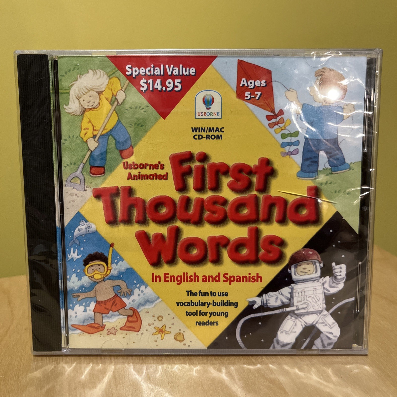 Usborne's Animated First Thousand Words in English + Spanish CD-ROM Vocabulary