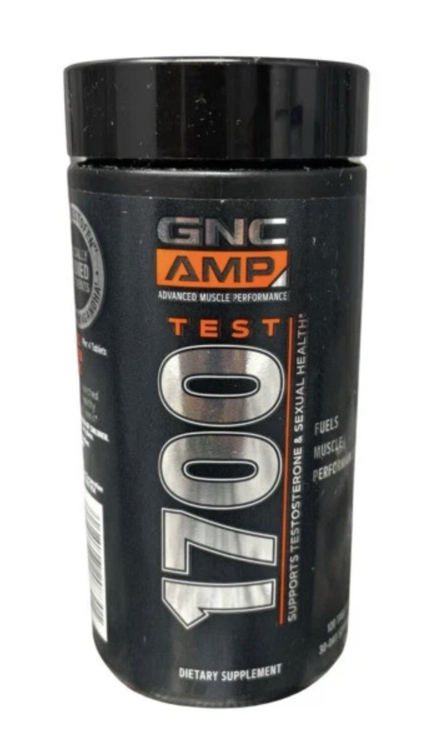 GNC AMP Advanced Muscle Performance TEST 1700 120 Tablets 30 Days Expires 03/27