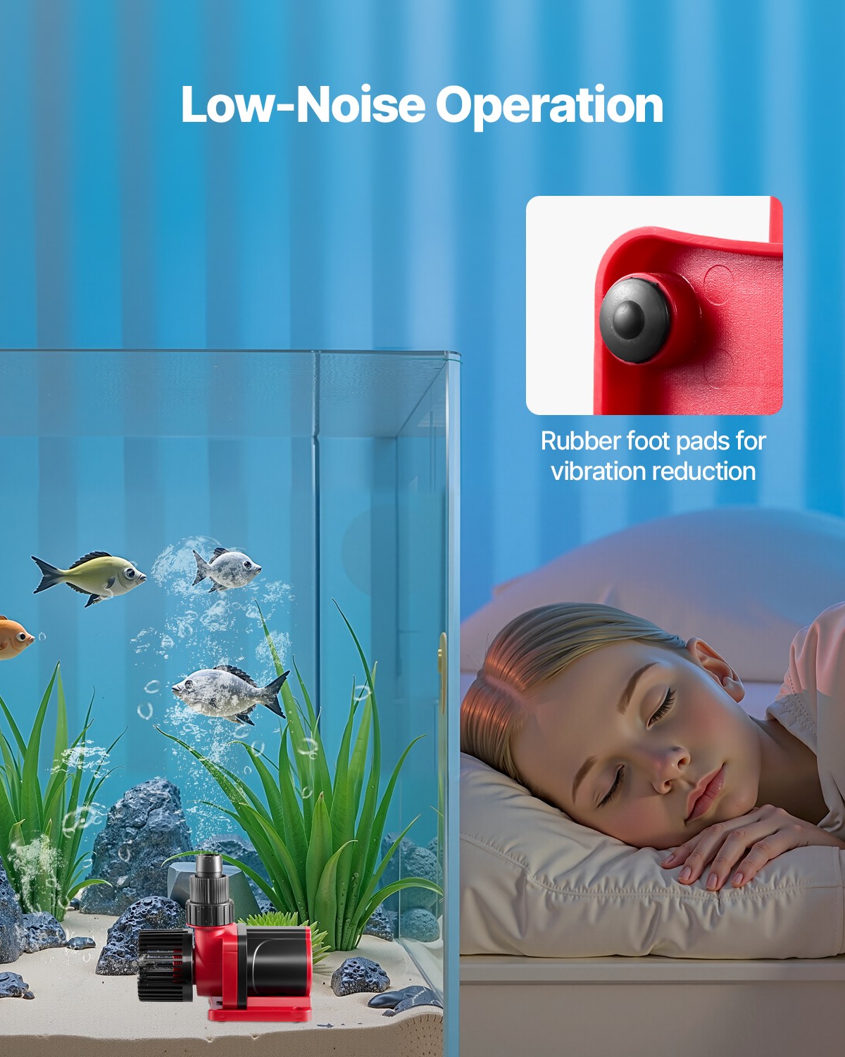 VEVOR Aquarium 24V DC Water Pump with Controller 30W 800 GPH Wave Maker Return