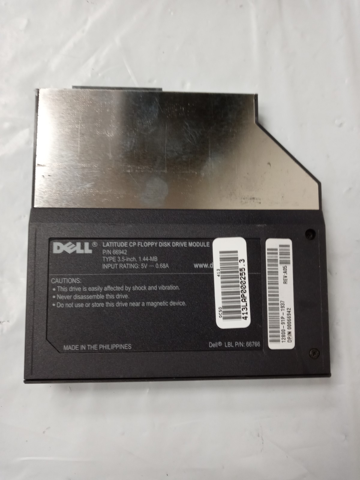 DELL Removeable Laptop 3.5" 1.44MB Floppy Disk Internal Drive 66766/ 89314
