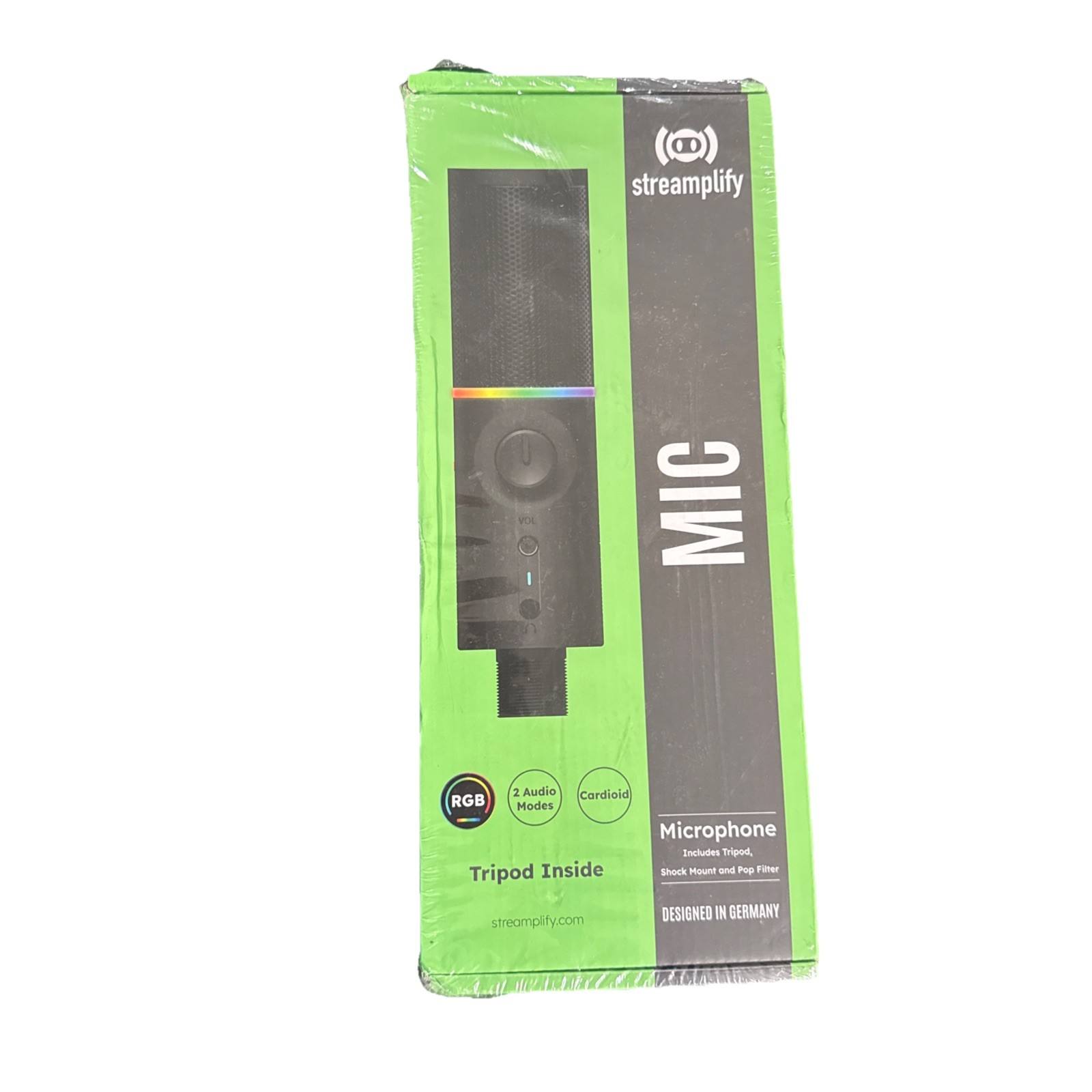 Streamplify MIC TRIPOD Nero Microfono da studio
