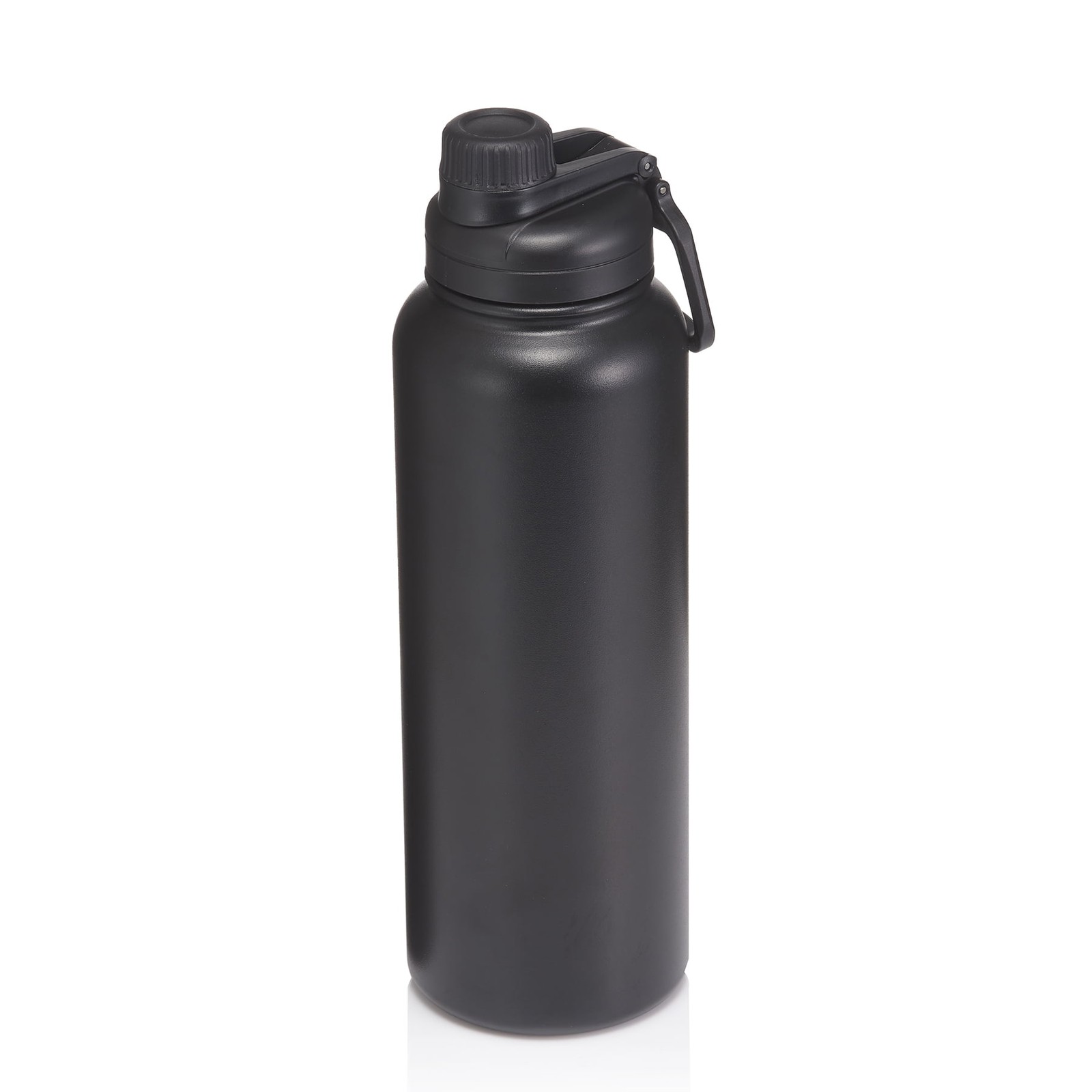 Mainstays 40 fl oz Rich Black Insulated Stainless Steel Water Bottle