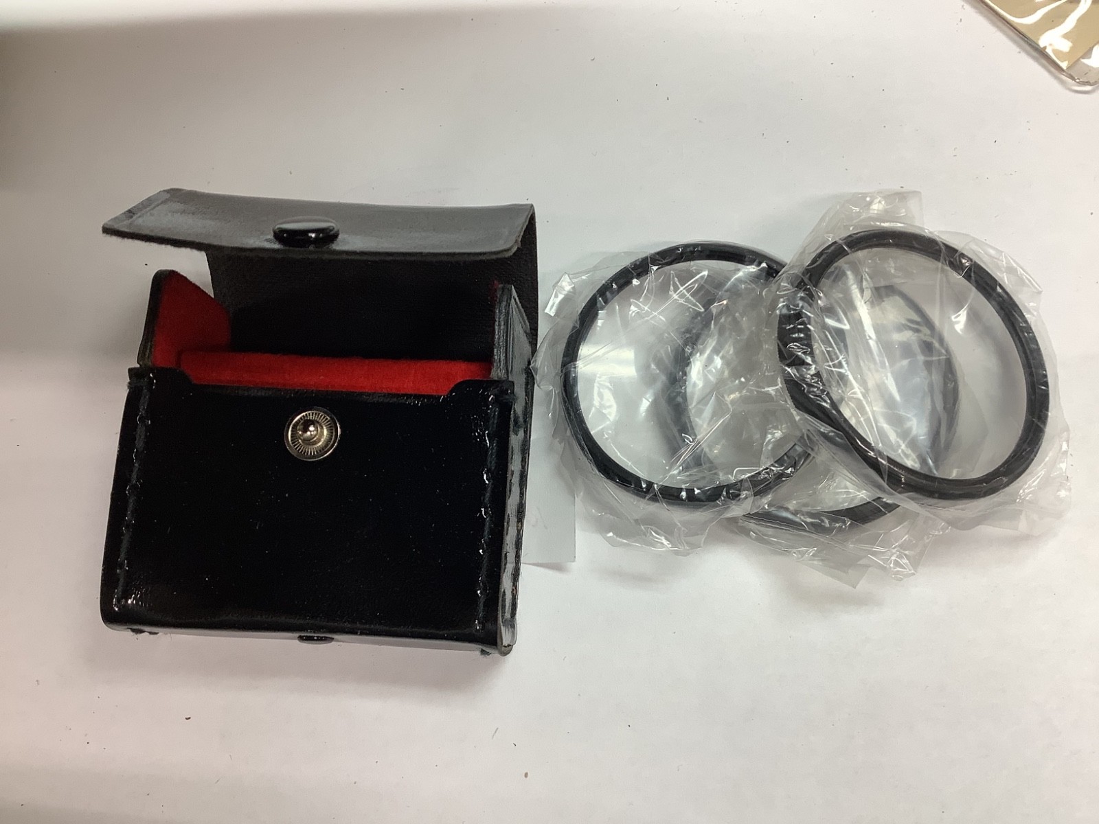 Set Of 3 RPS 49mm CU lens Filters In Carrying Case : CU+1, CU+2, CU+4 NOS