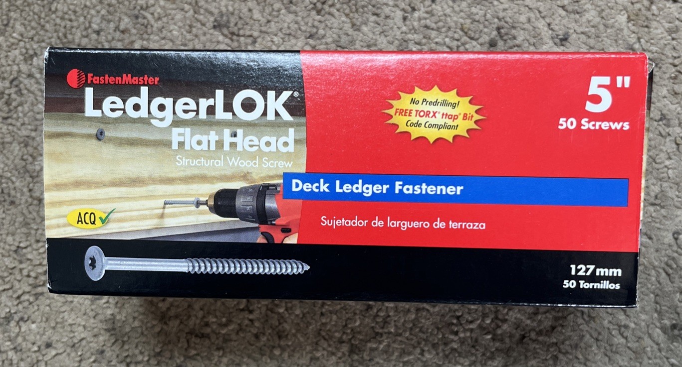 FastenMaster LedgerLOK Flat Head 5 in. Structural Wood Screw (50 Pack)