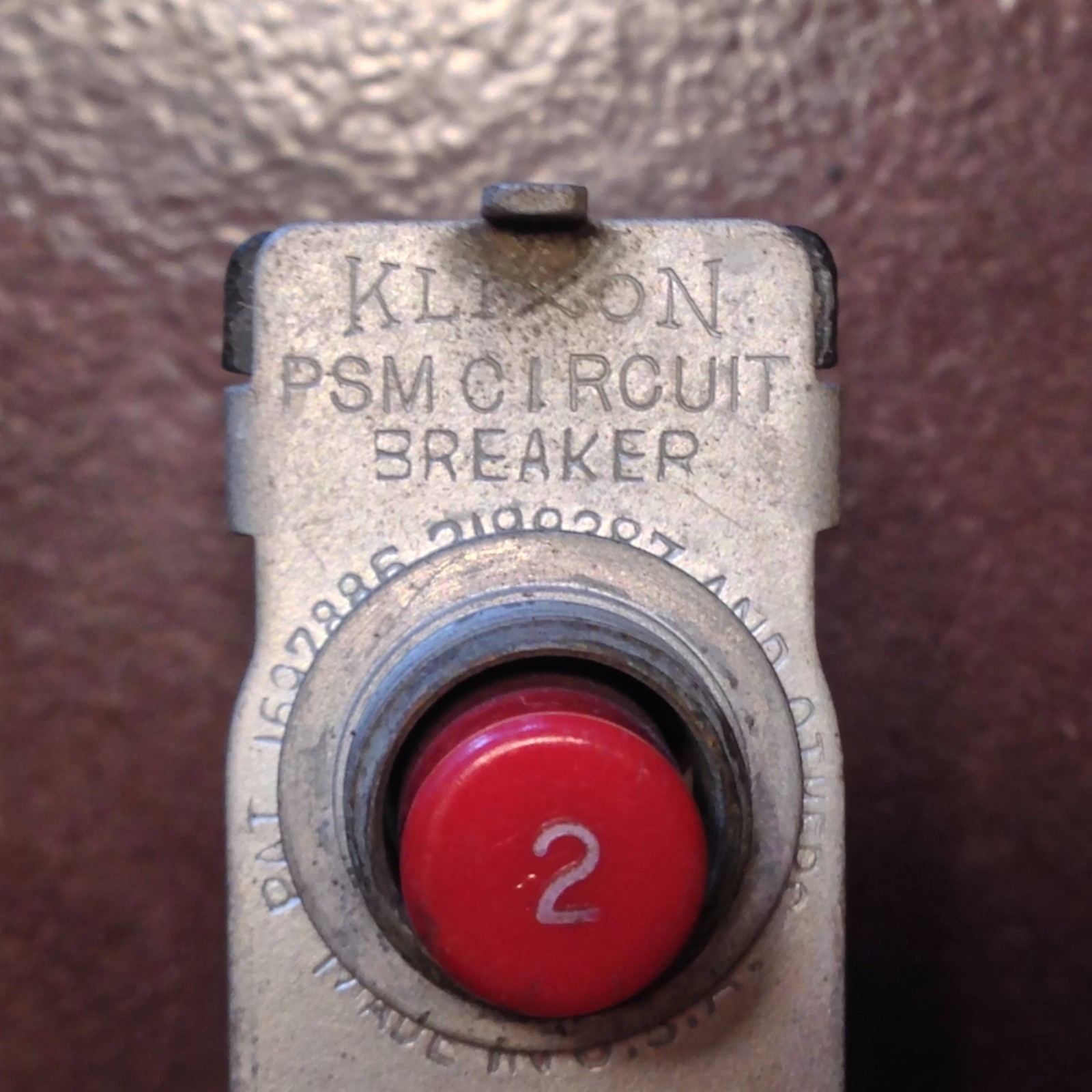 Klixon 2 Amp Circuit Breaker PSM-2A