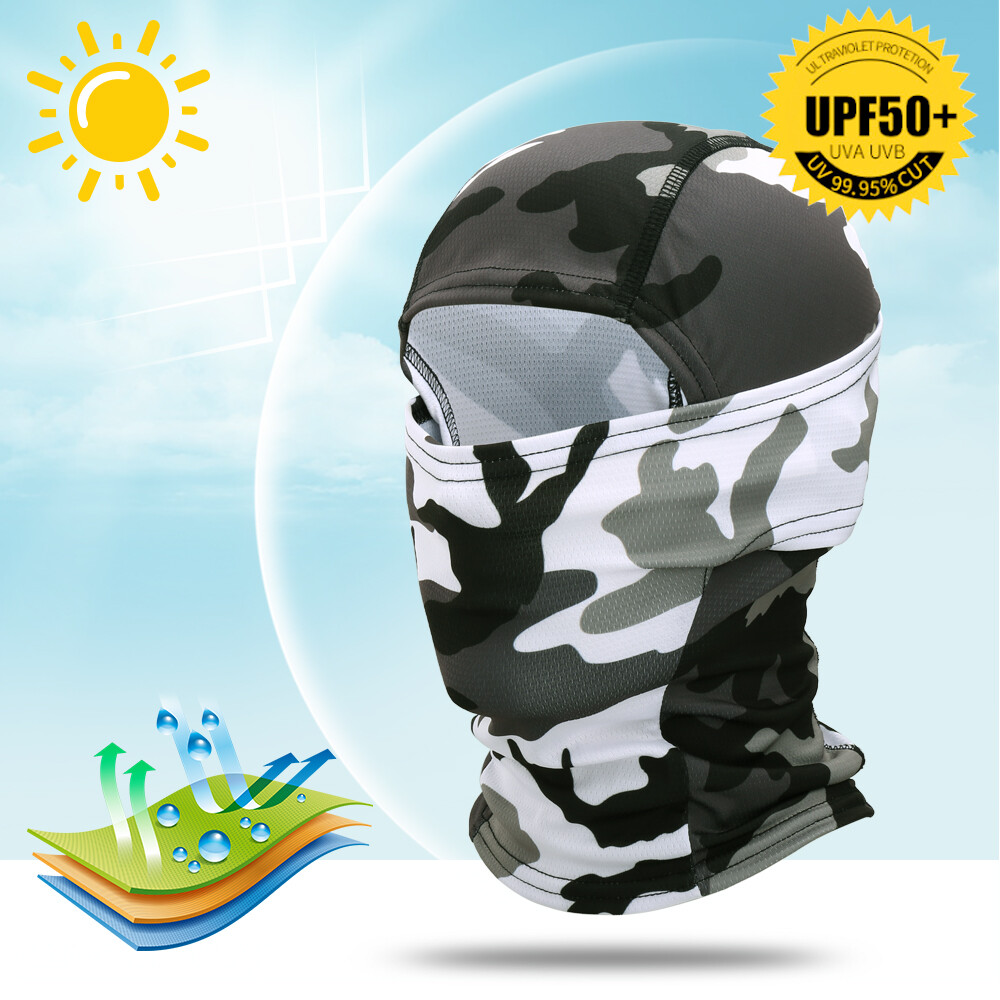 Balaclava Face Mask for Men Women UV Protection Ski Sun Hood Tactical Camo Cover
