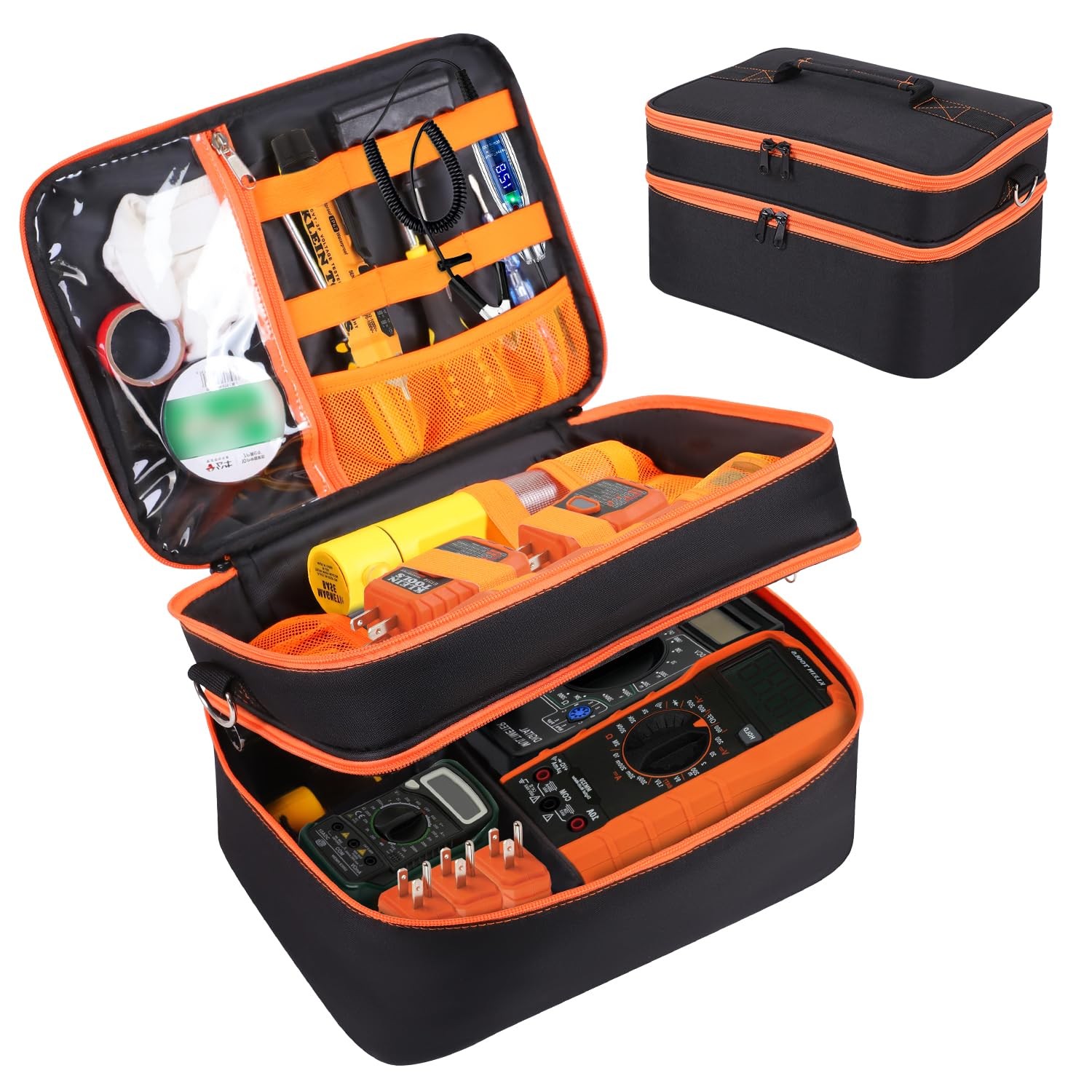 Storage Bag Compatible with Klein 12 inches x 8.7 x 7.1 inches, Orange