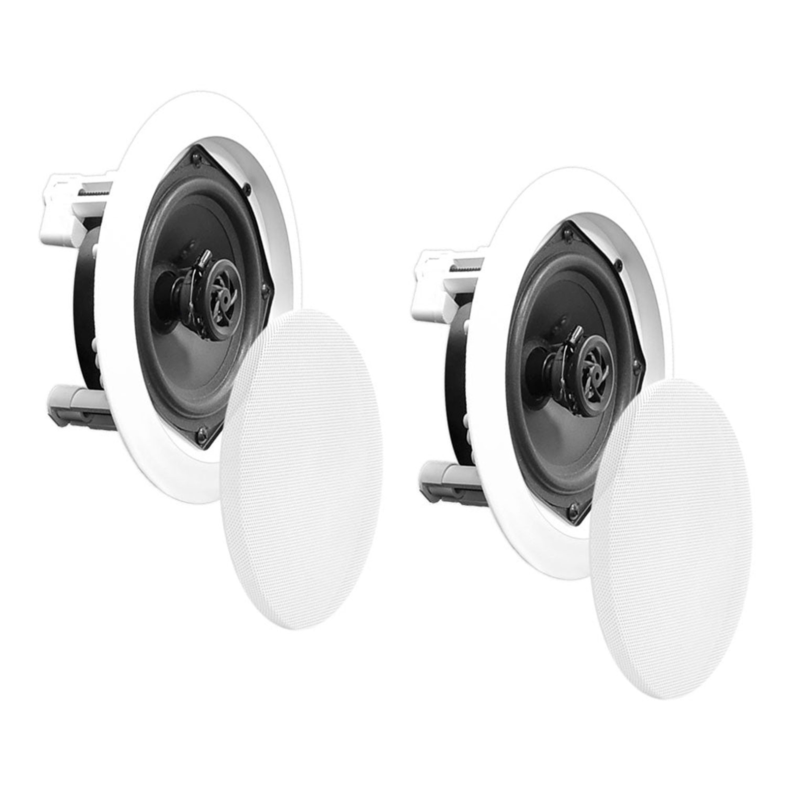 Pyle Home PDIC PRO Max Series 6.5'' Round Flush Mount Ceiling Speakers, 8 Pack