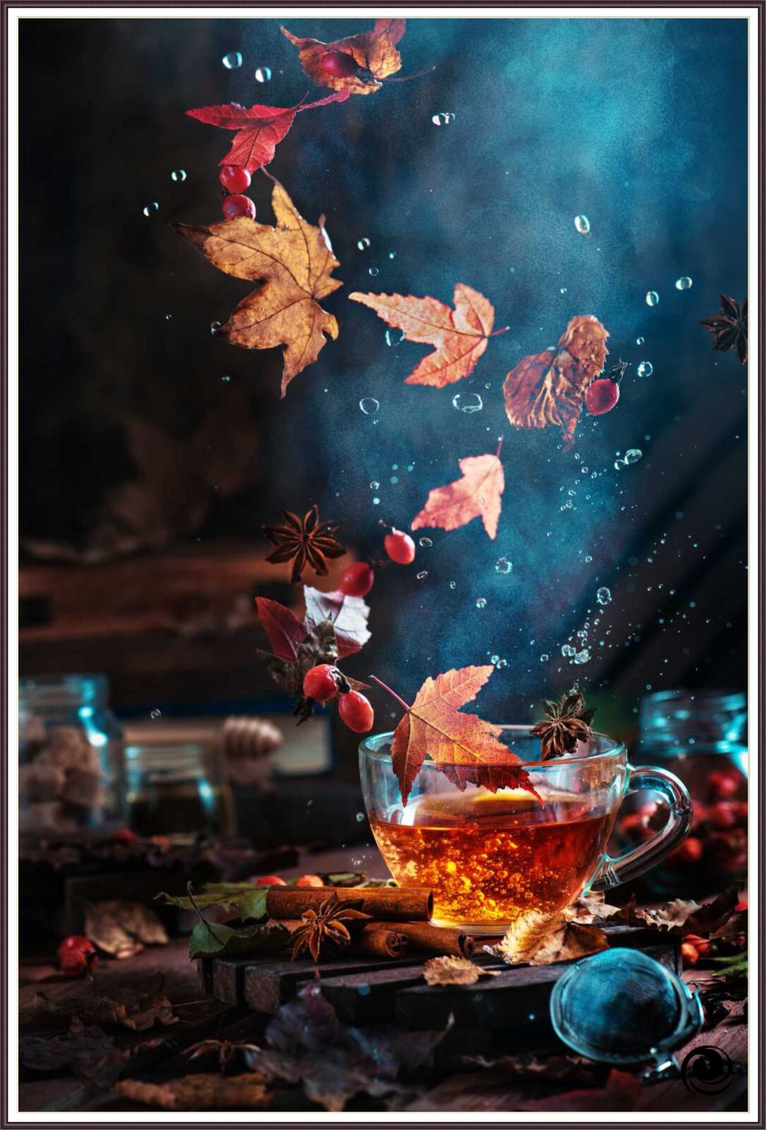 Autumn Teatime  924 Chart Counted Cross Stitch Pattern Needlework