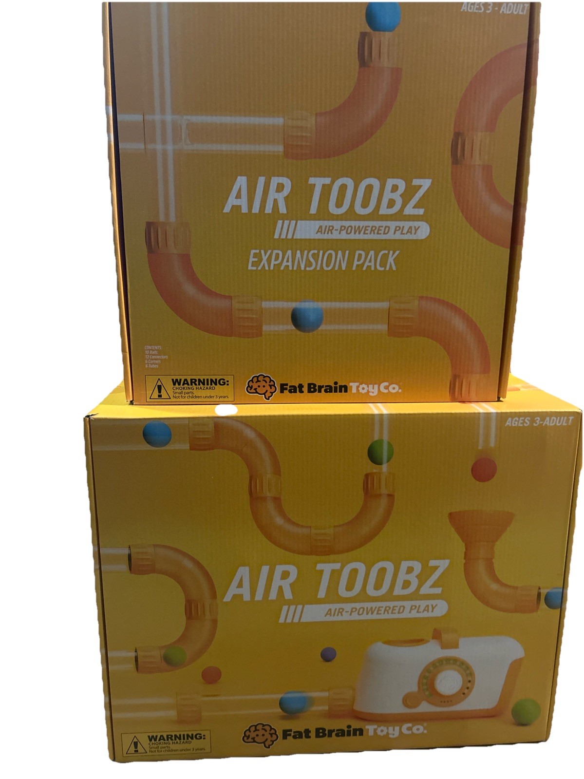 NIB Fat Brain Toys Air Toobz Building Toy Air Power Play W/Expansion Pack Combo!