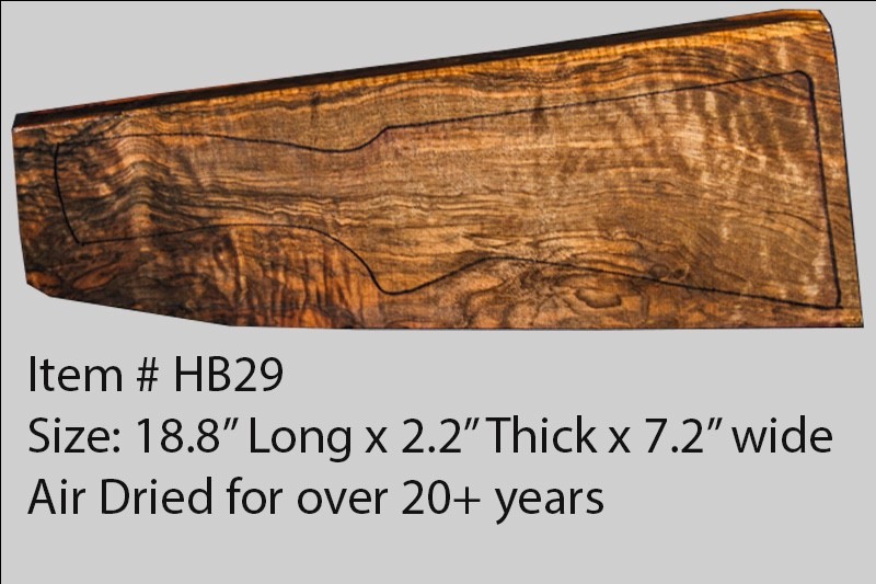 Turkish walnut gun stock blank for shotguns hb29